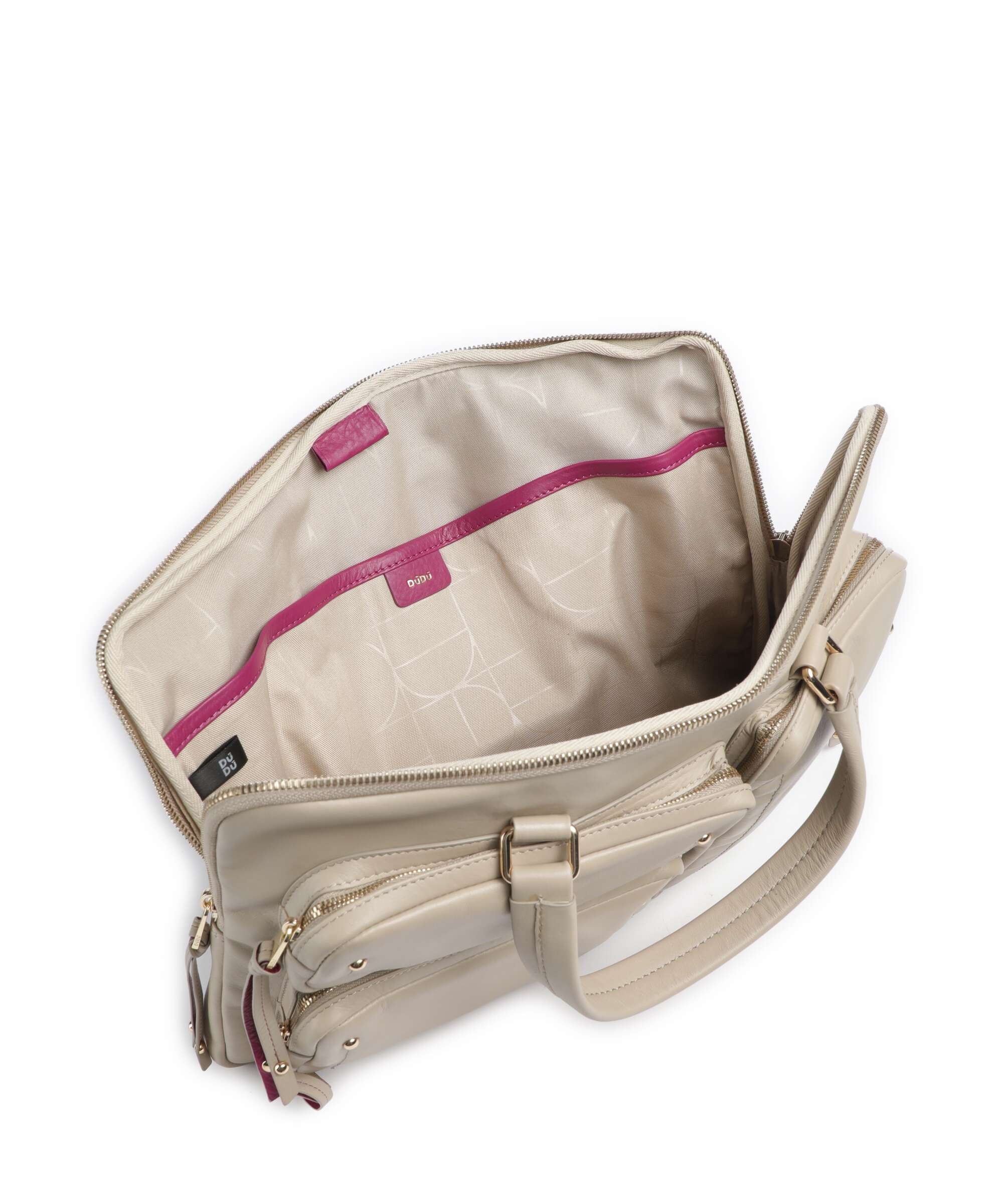 DuDu Bags Pocket Dots Torba na laptopa sand grey - Image 5