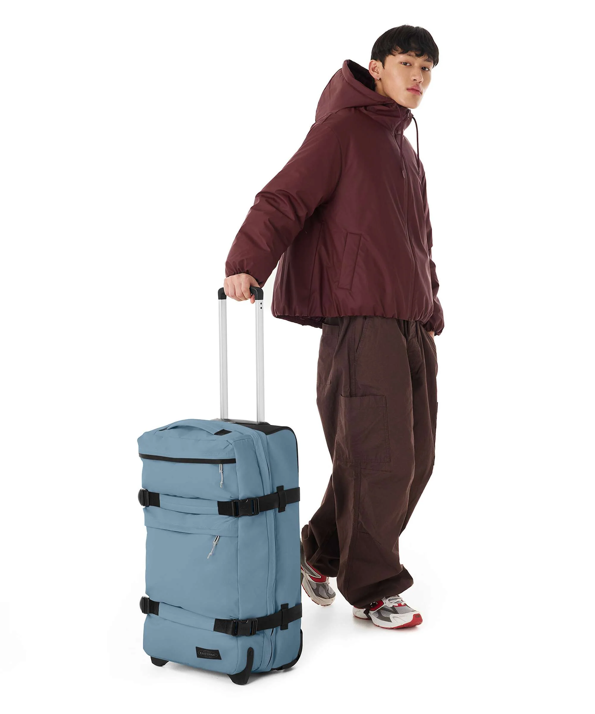Eastpak Transit'R Plus Tarp M Torba podróżna na kółkach dust blue - Image 3
