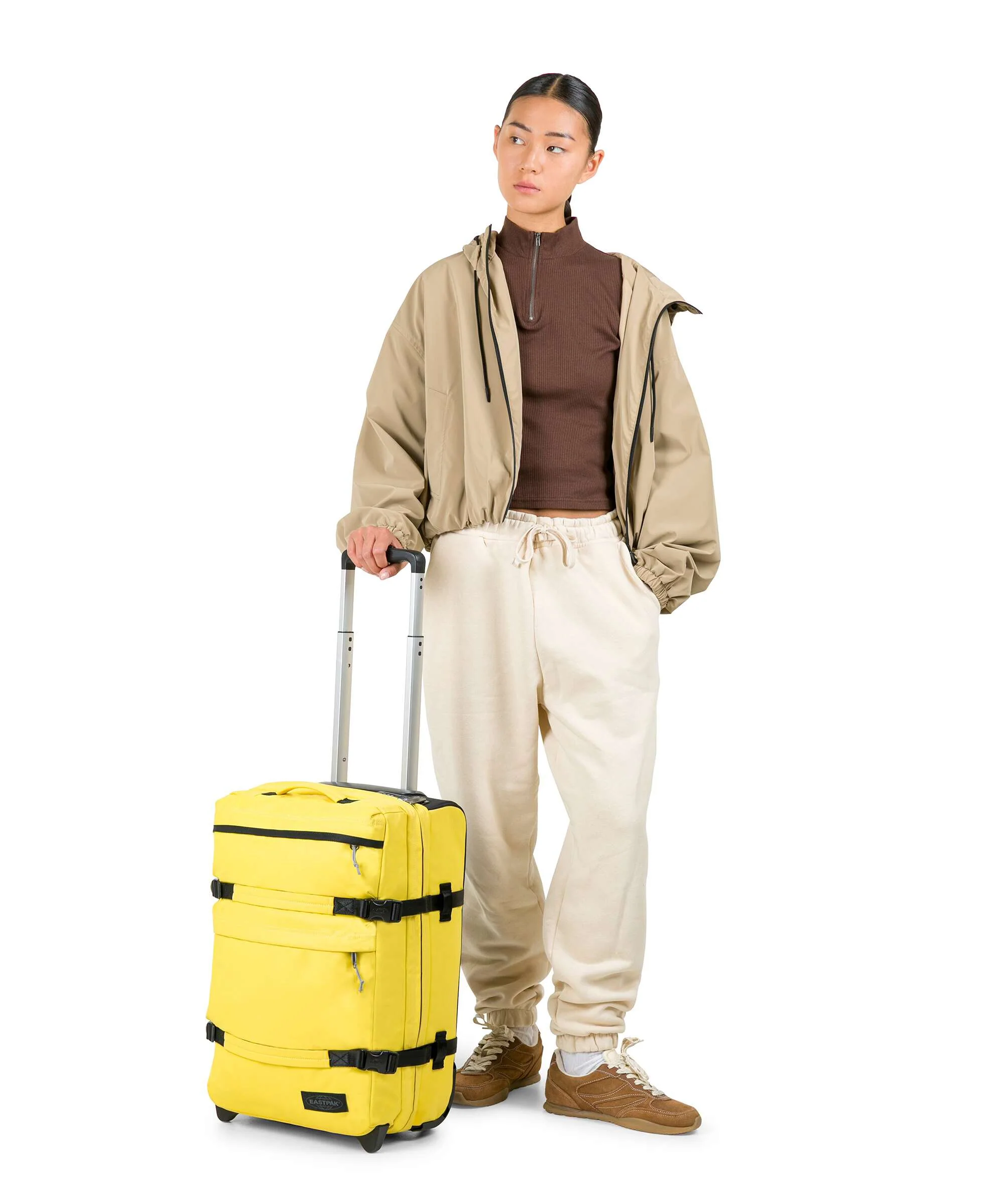 Eastpak Transit'R Plus Tarp S Torba podróżna na kółkach bamboo - Image 3