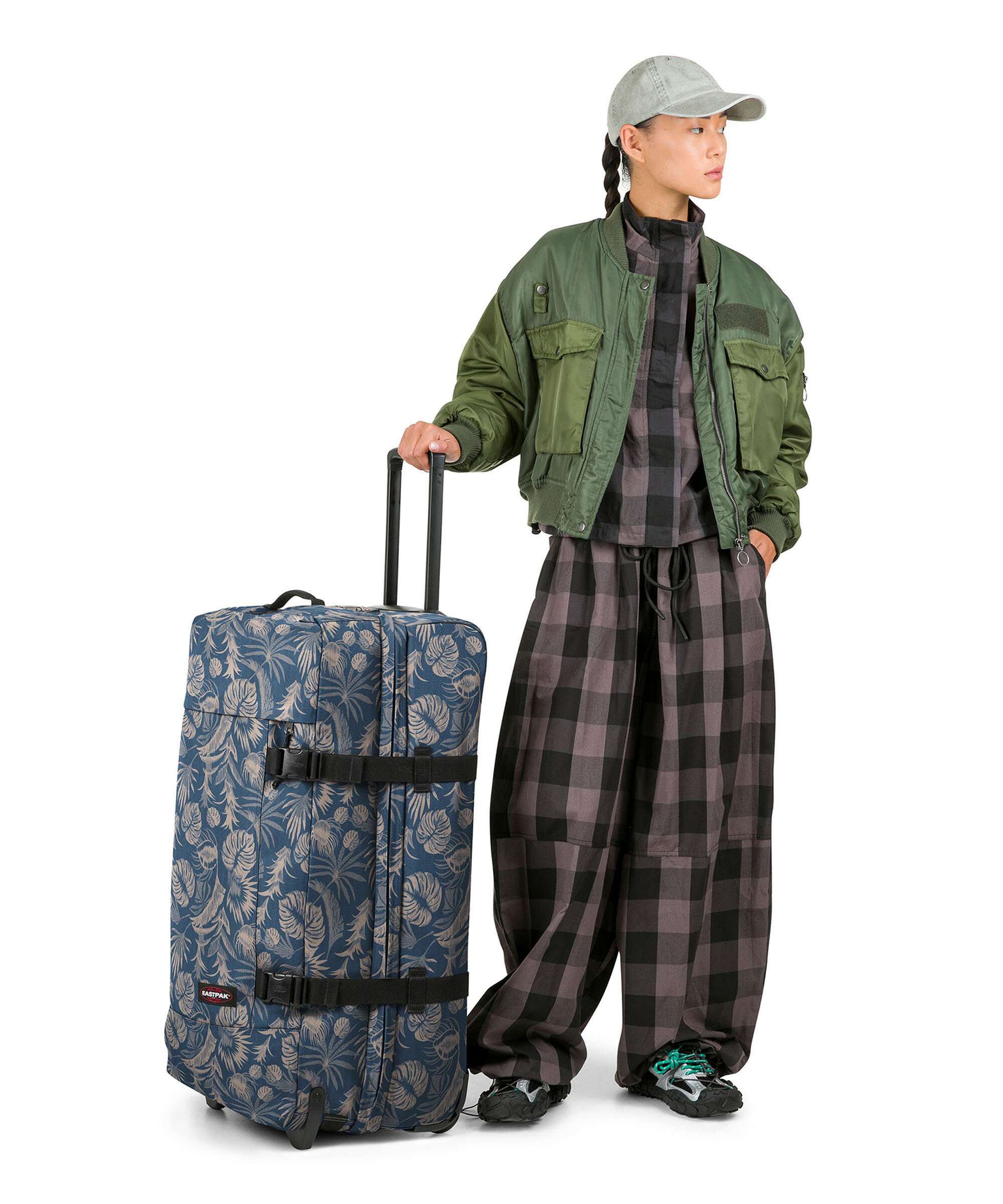 Eastpak Tranverz L Torba podróżna na kółkach brize blue/beige - Image 3