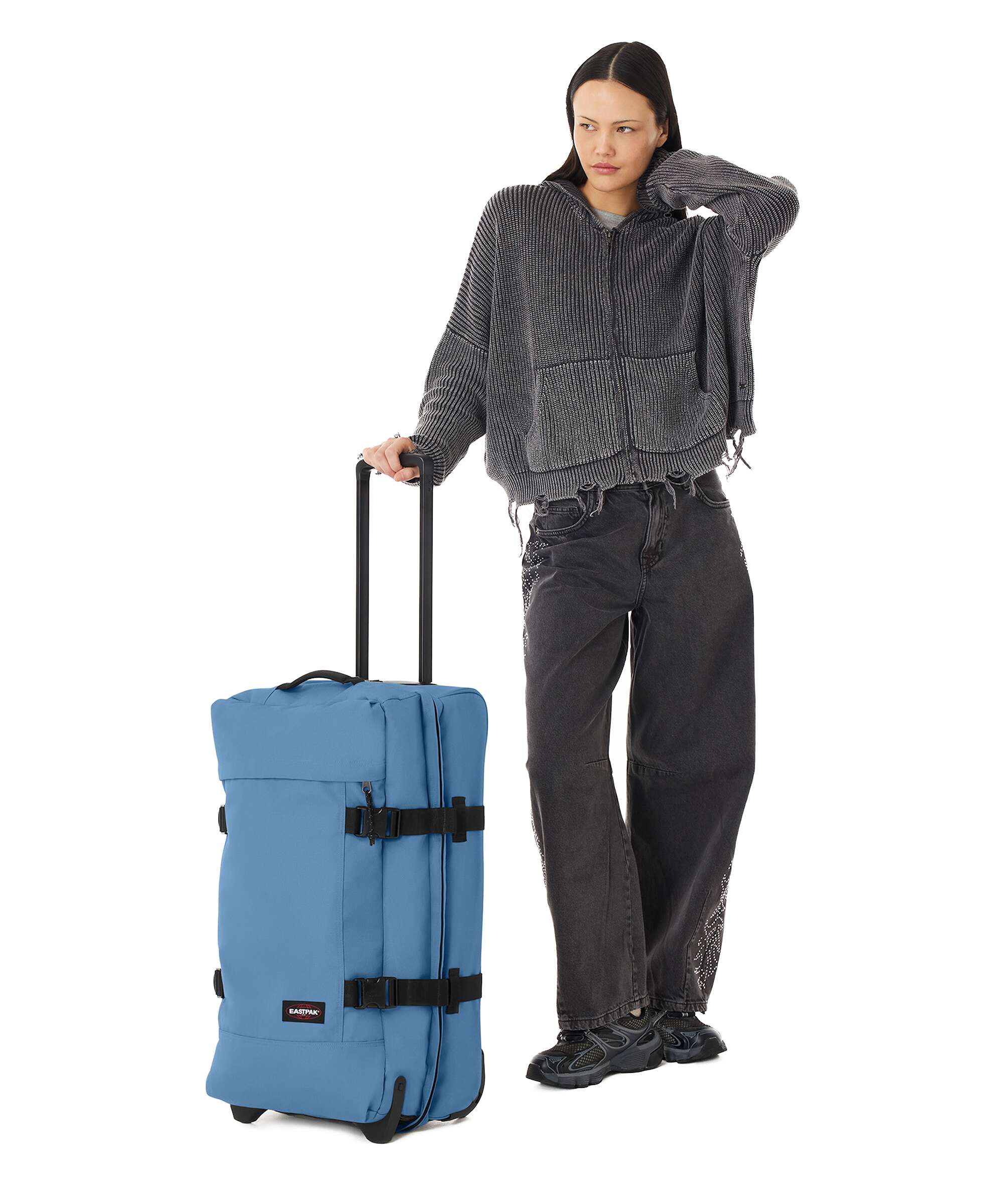 Eastpak Tranverz M Torba podróżna na kółkach aviator blue - Image 3