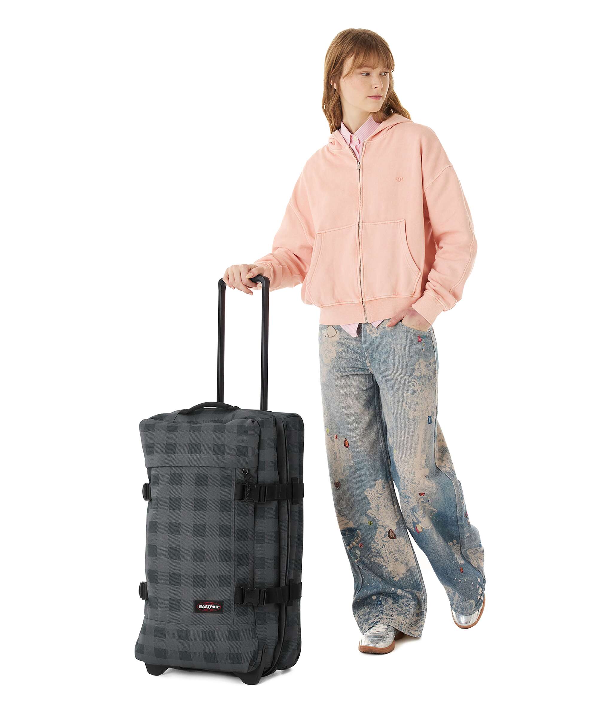 Eastpak Tranverz M Torba podróżna na kółkach grey - Image 3