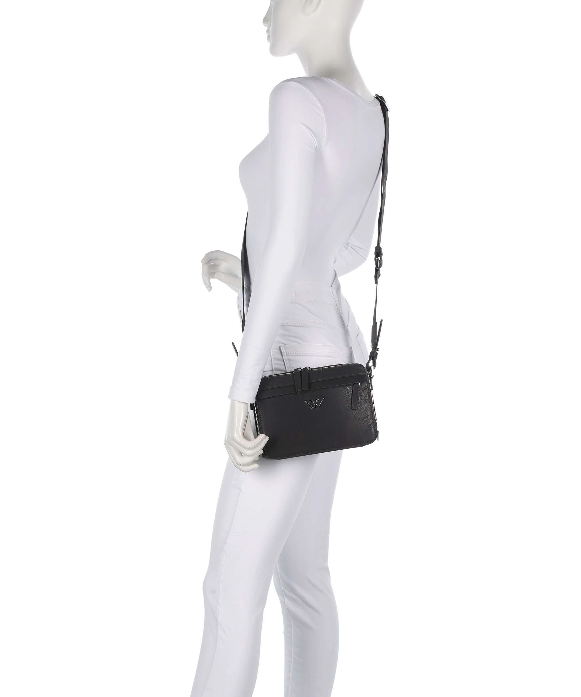 Emporio Armani Business Regenerated Torba przez ramię ebony - Image 3