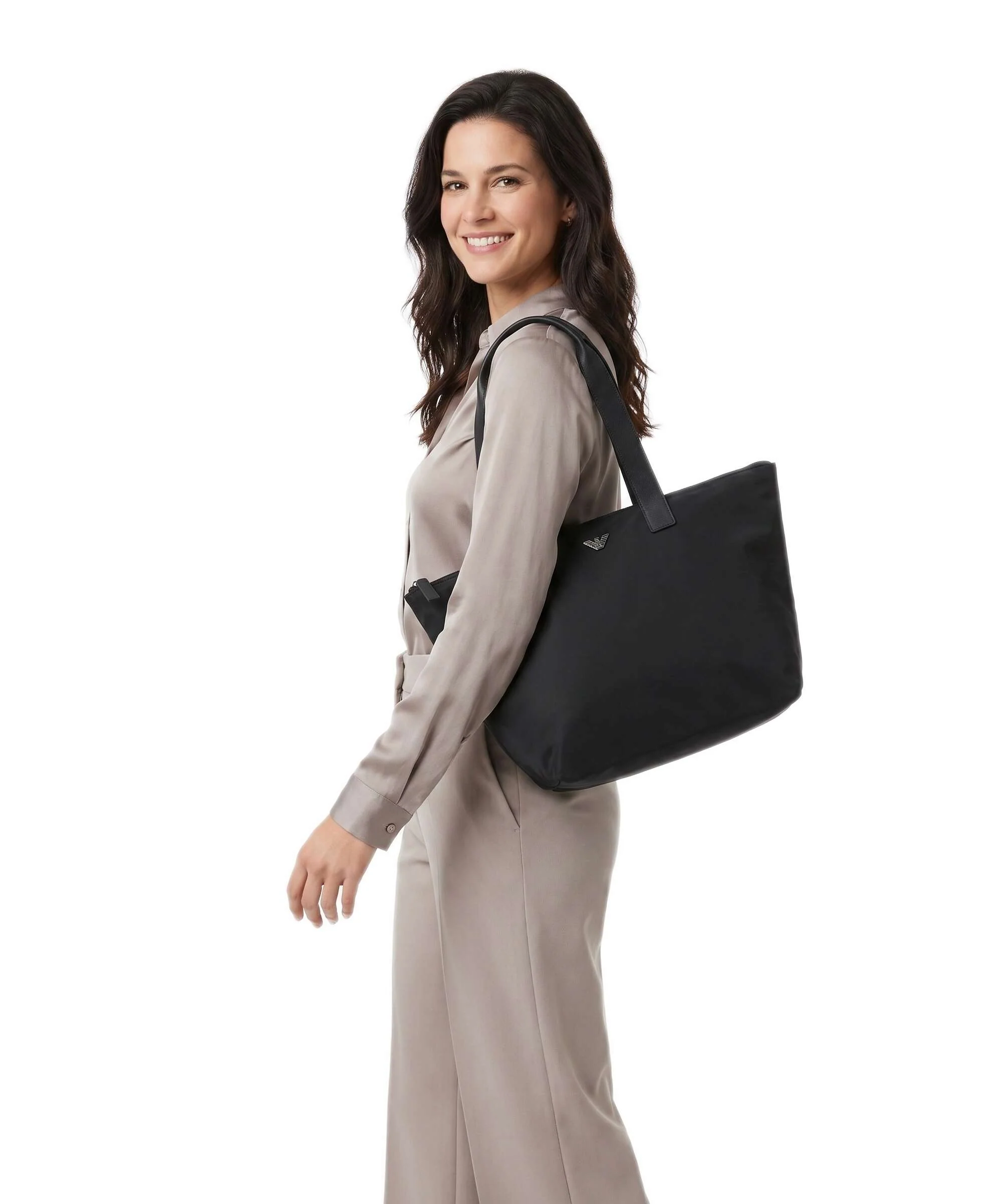 Emporio Armani Nylon Recycled Torba na zakupy black beauty - Image 3
