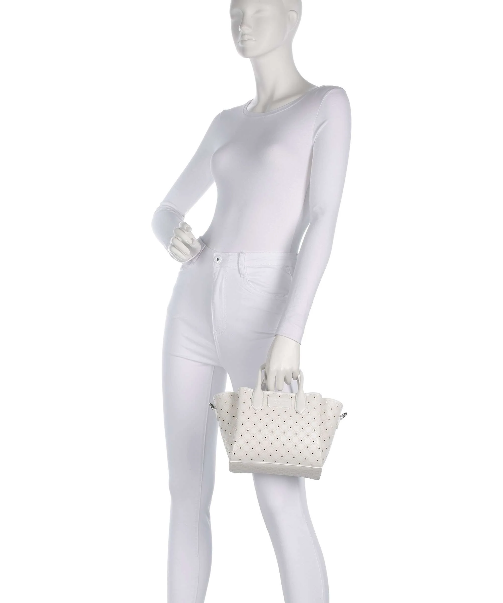 Emporio Armani Odette S Torebka bianco/nudo - Image 3