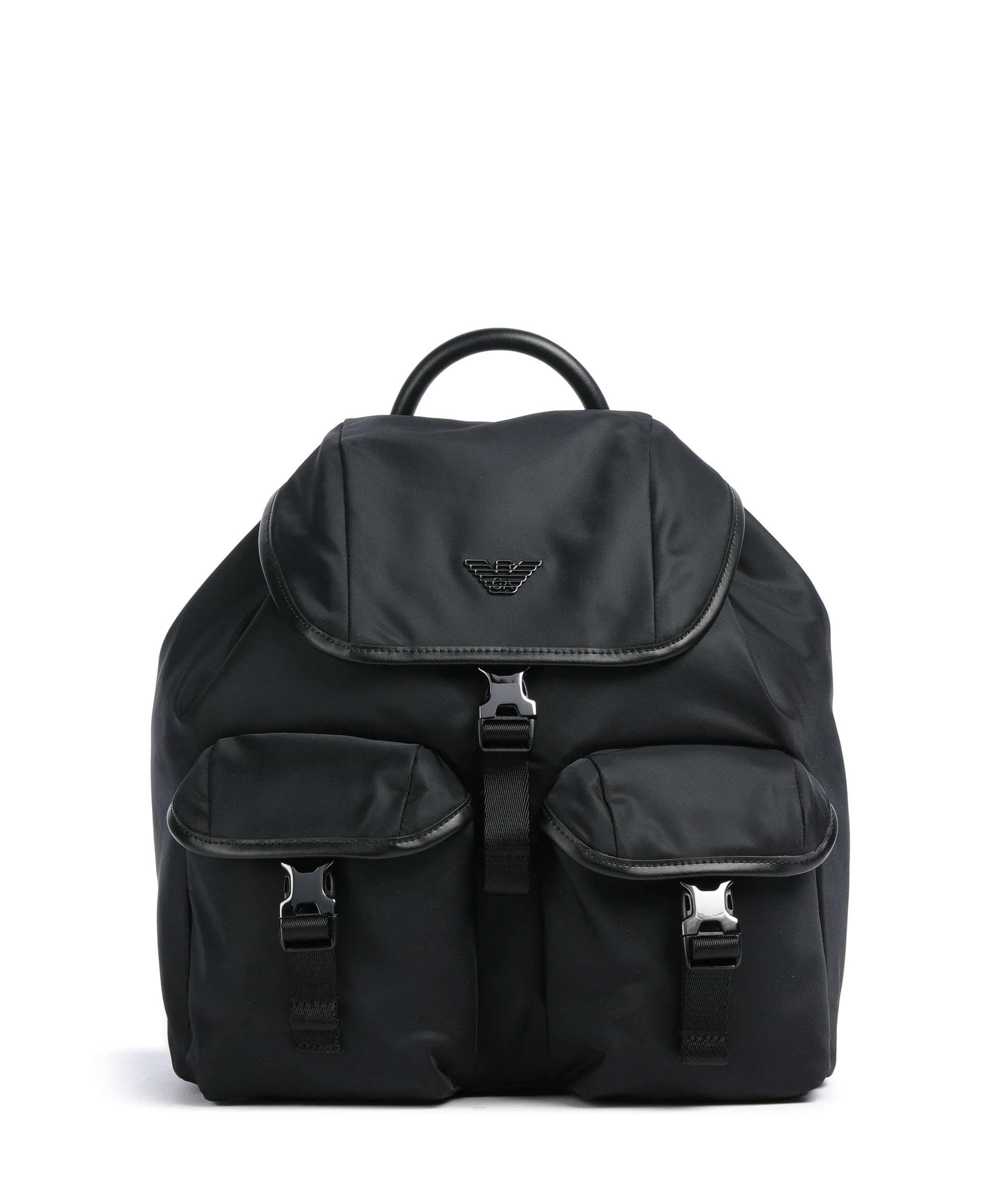 Emporio Armani Recycled Nylon Plecak black beauty