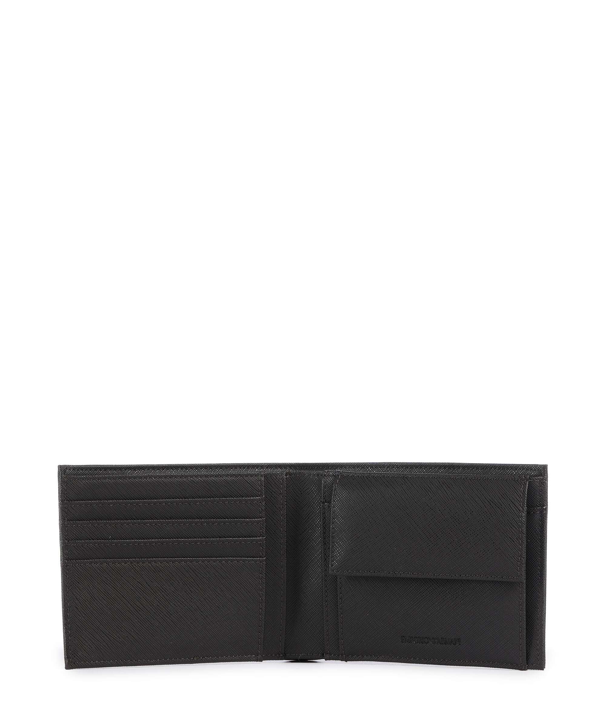 Emporio Armani Saffiano Animation Portfel ebony - Image 2