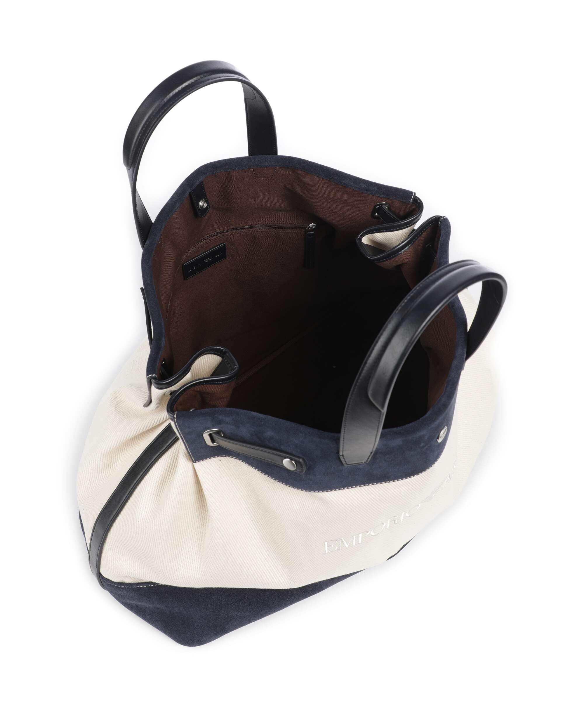 Emporio Armani Torba weekendowa vaniglia/navy - Image 4