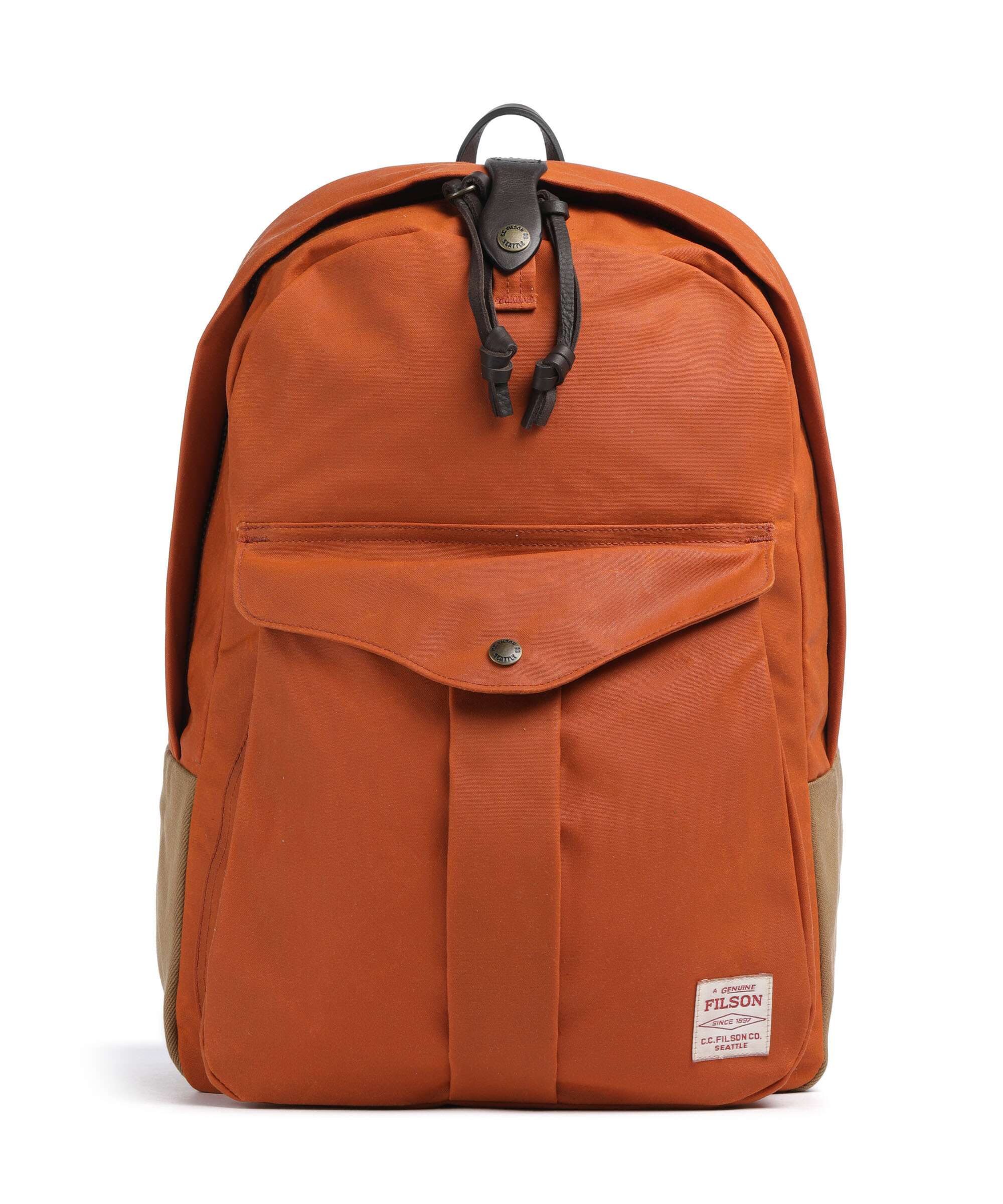 Filson Oil Finish Tin Cloth Journeyman Plecak rust