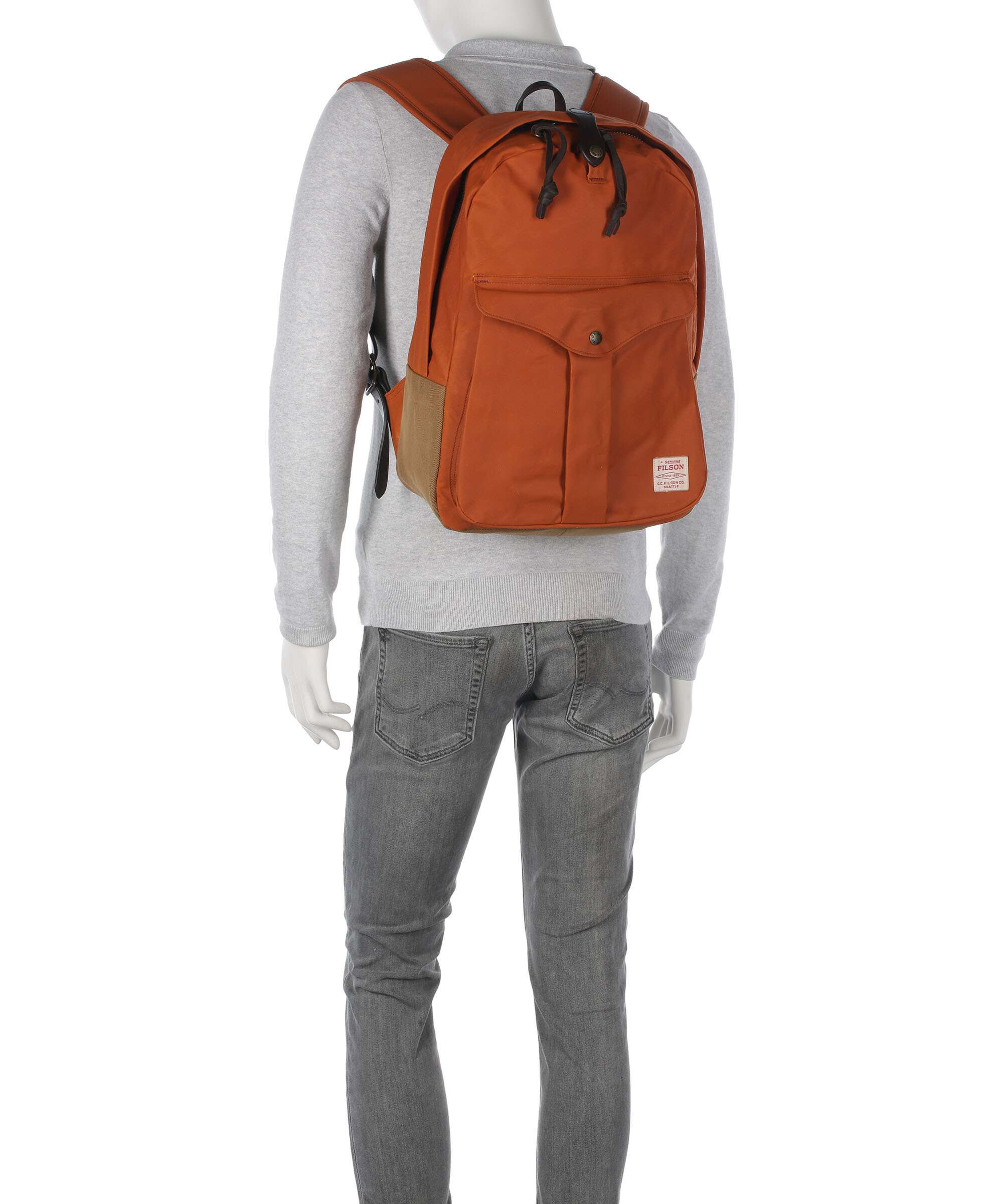 Filson Oil Finish Tin Cloth Journeyman Plecak rust - Image 3