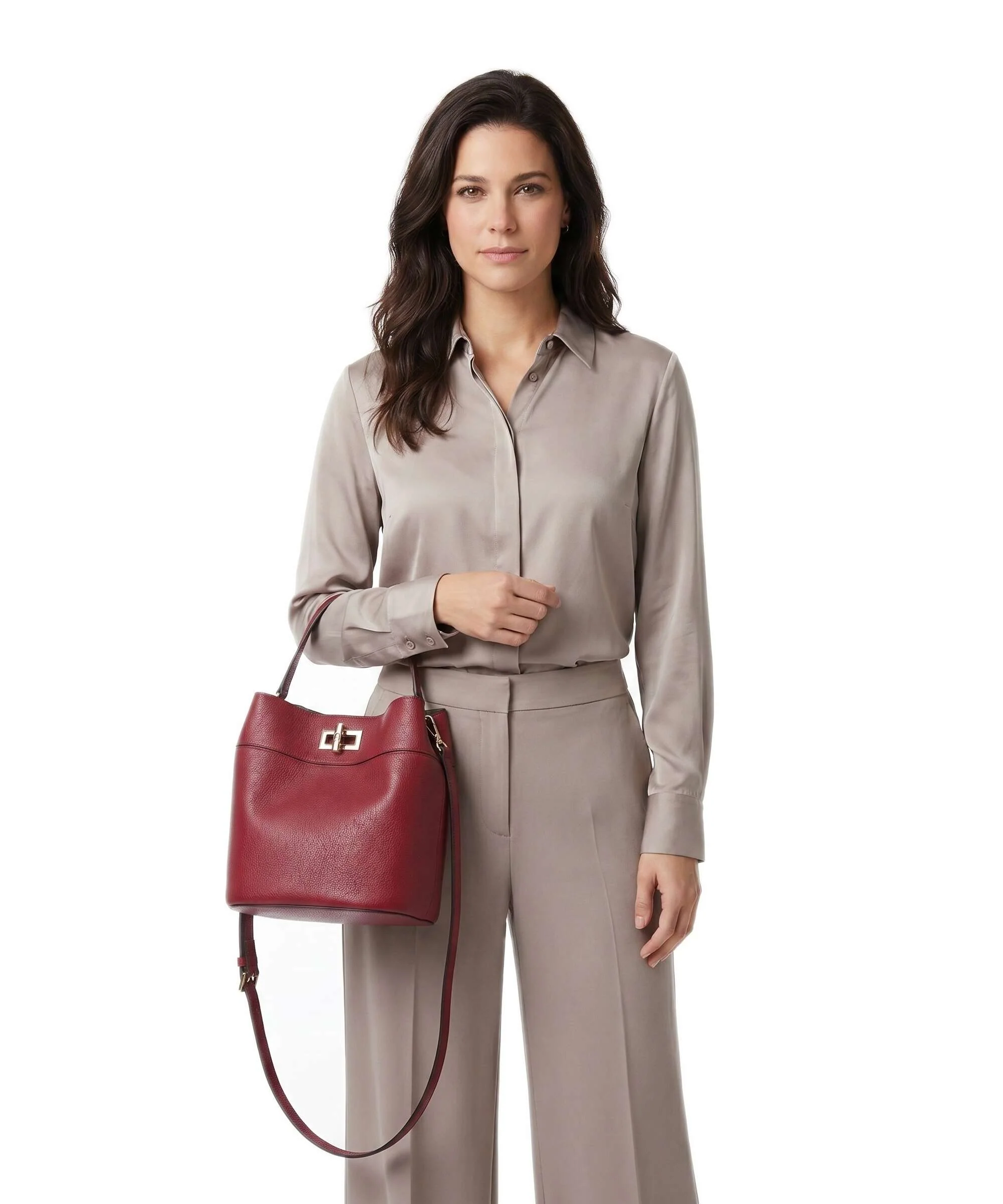 Furla Amelia M Torebka worek ciliegia - Image 3