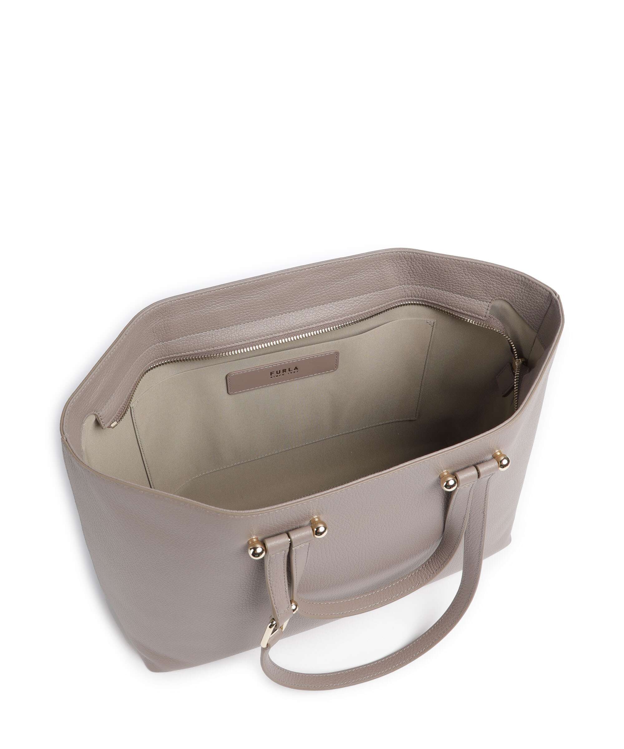 Furla Duetto L Torba na zakupy stucco gray - Image 6