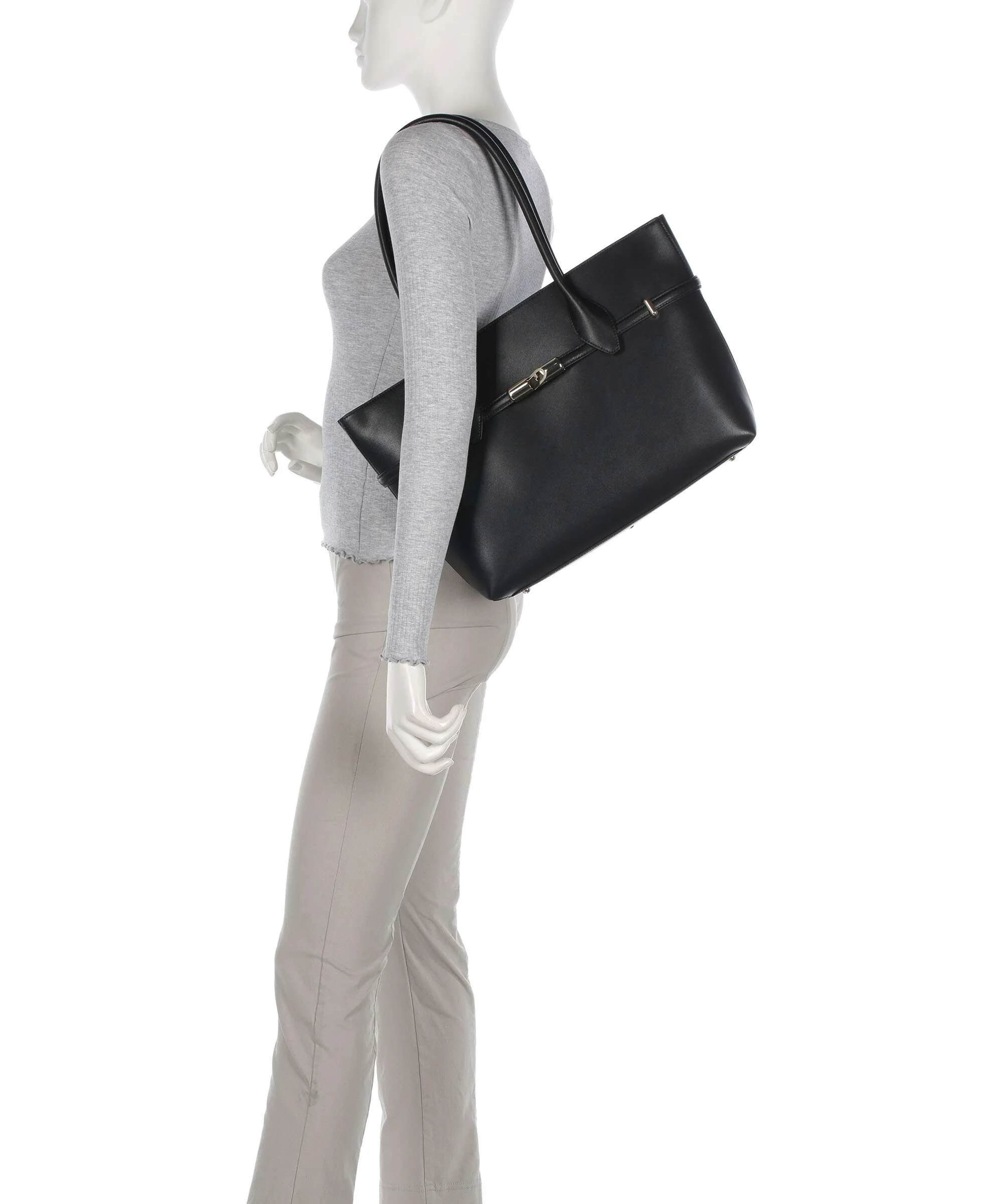 Furla Goccia L Torba na zakupy nero - Image 3