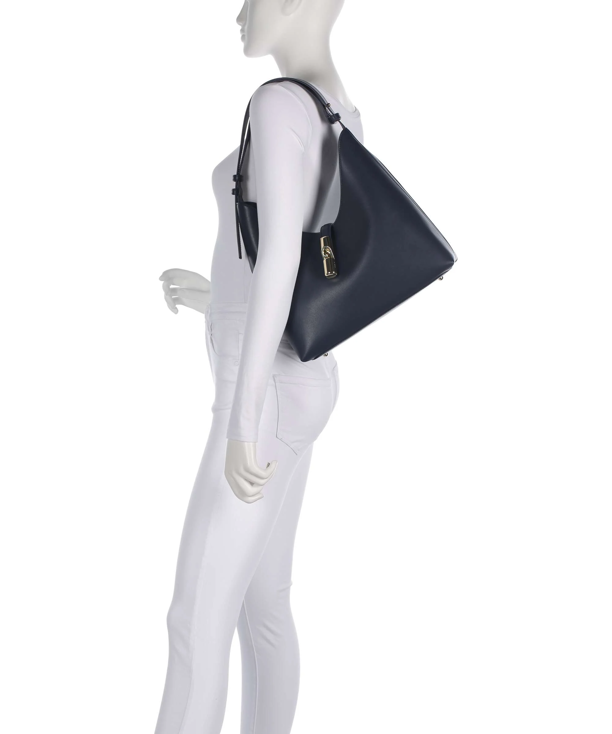 Furla Goccia M Torebka worek ink blue - Image 3
