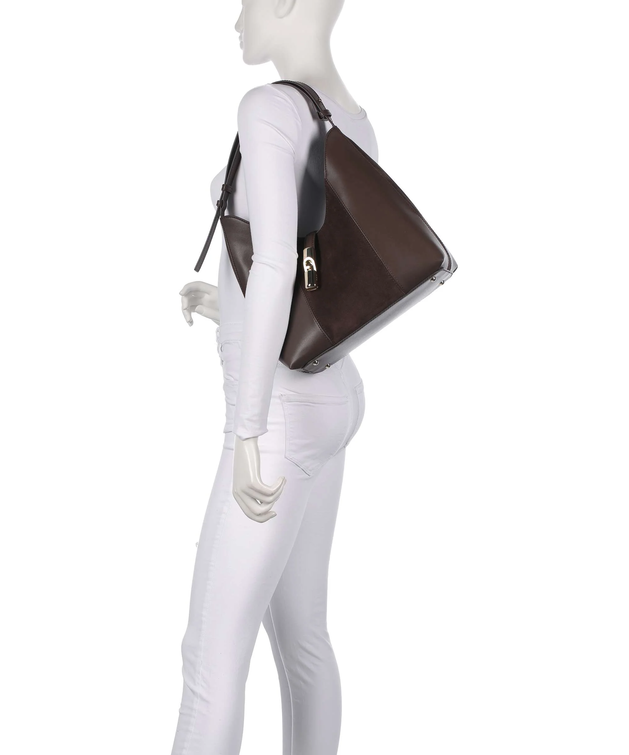 Furla Goccia M Torebka worek toni espresso - Image 3