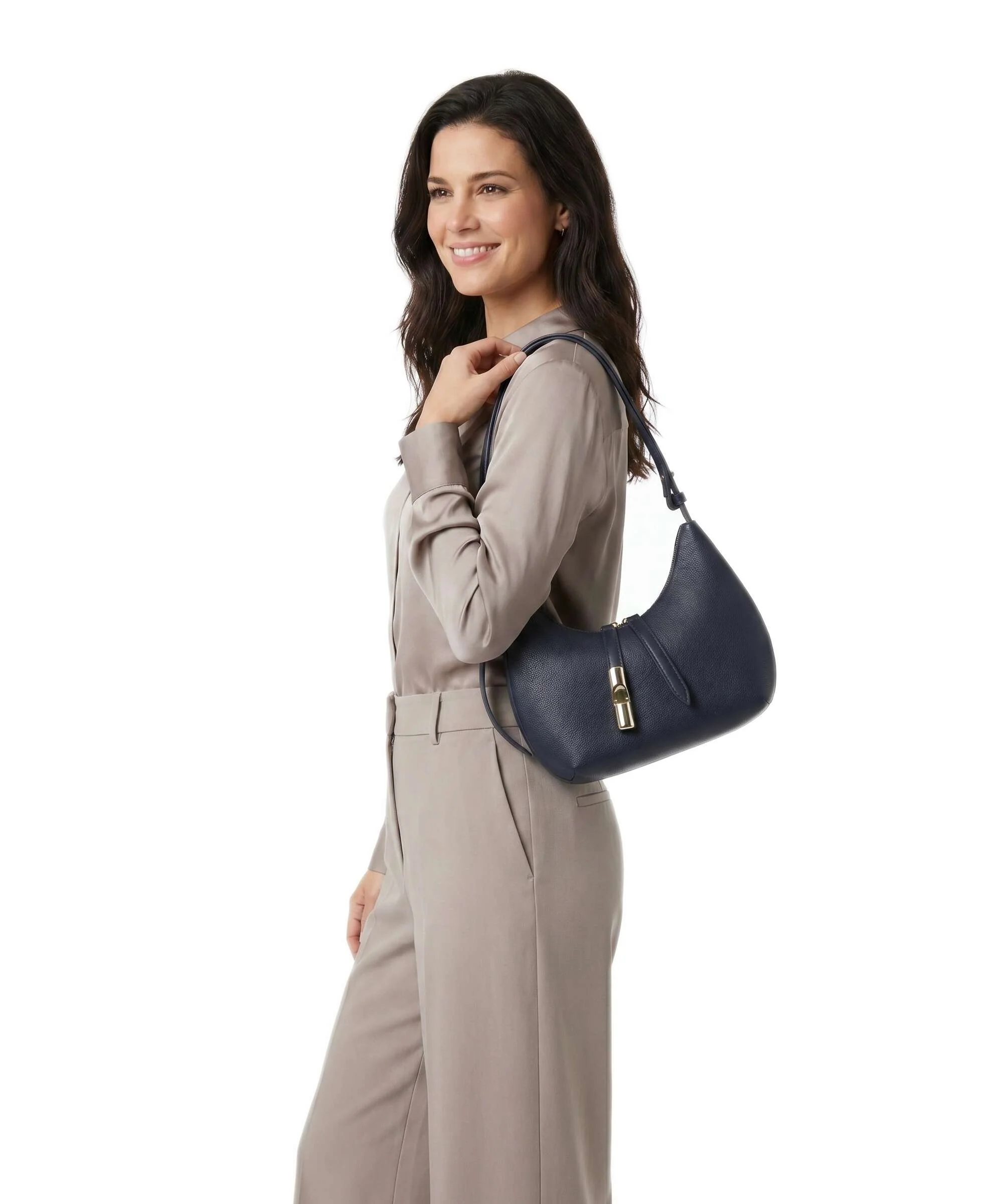 Furla Goccia S Torba na ramię blu reale - Image 3
