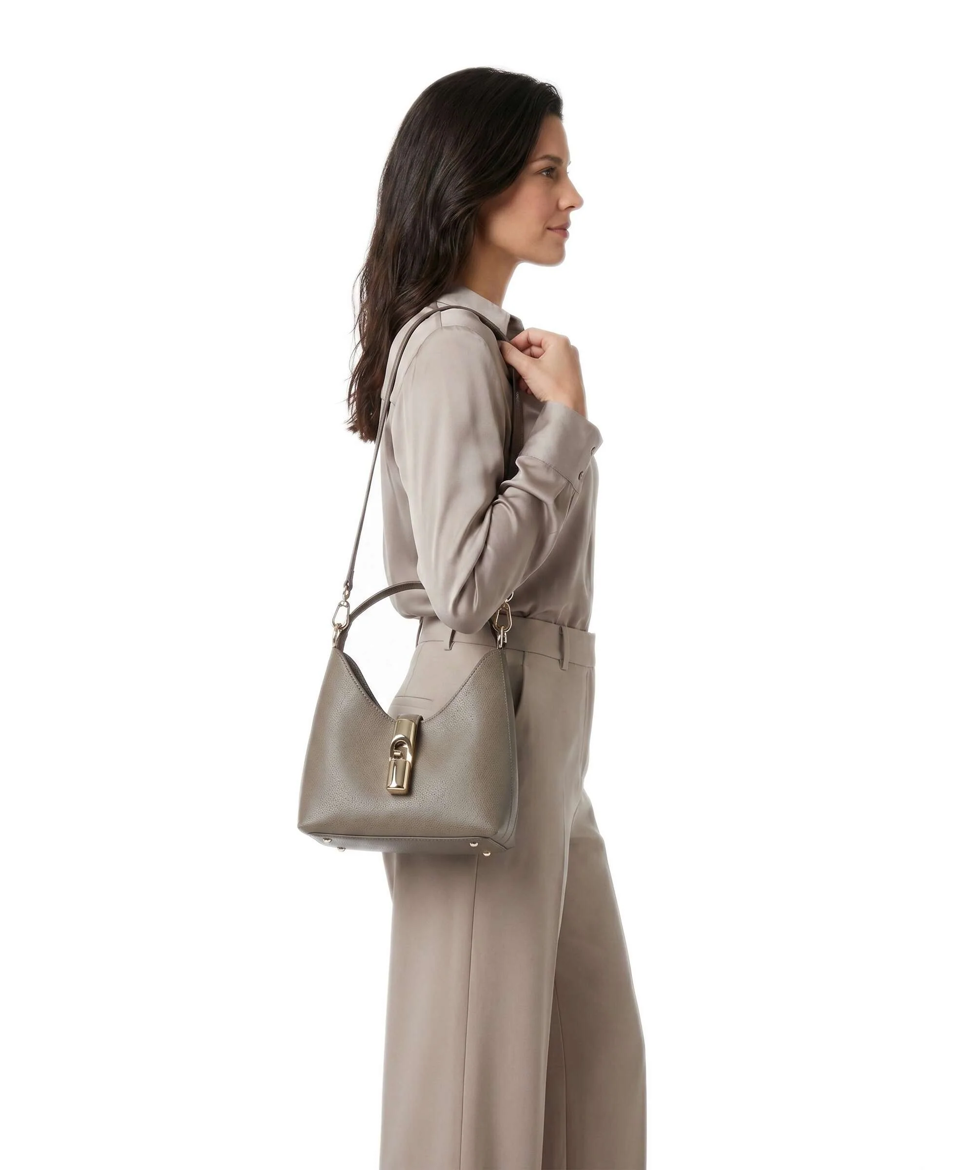 Furla Iride Mini Torba przez ramię muddy gray - Image 3