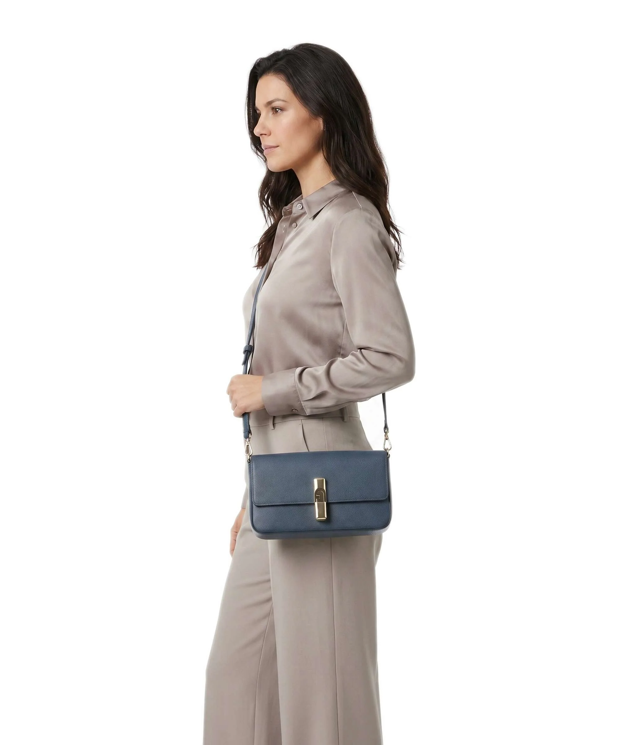 Furla Iride S Torba przez ramię grigio blu - Image 3