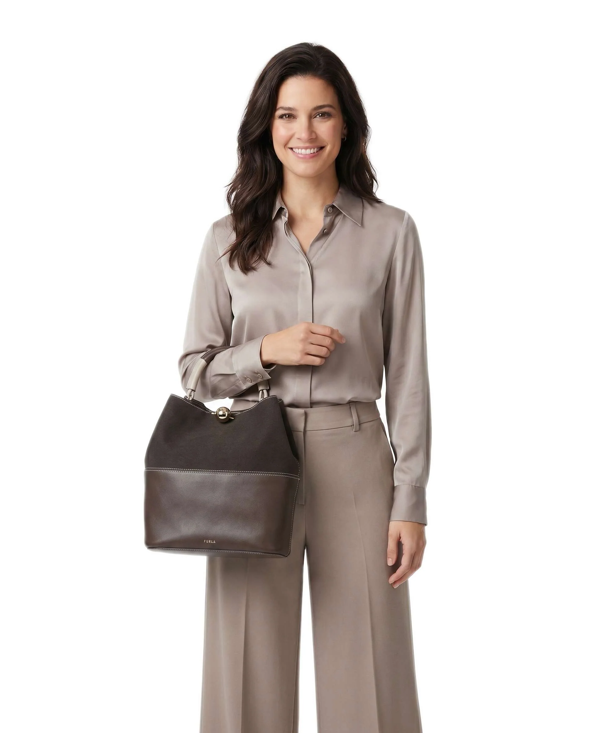 Furla Sfera S Torebka worek espresso/brown - Image 3