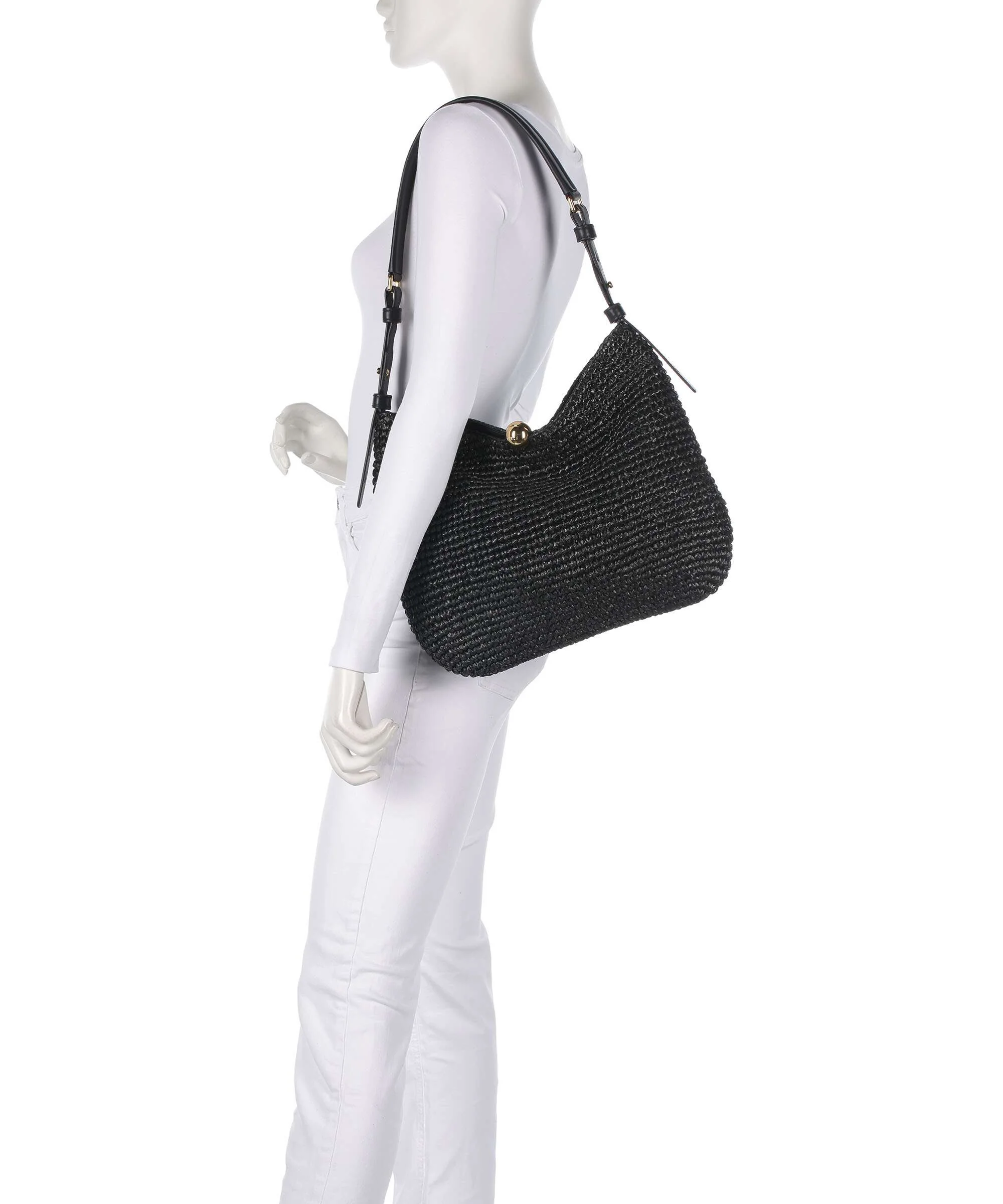 Furla Sfera Soft L Torebka worek nero - Image 3