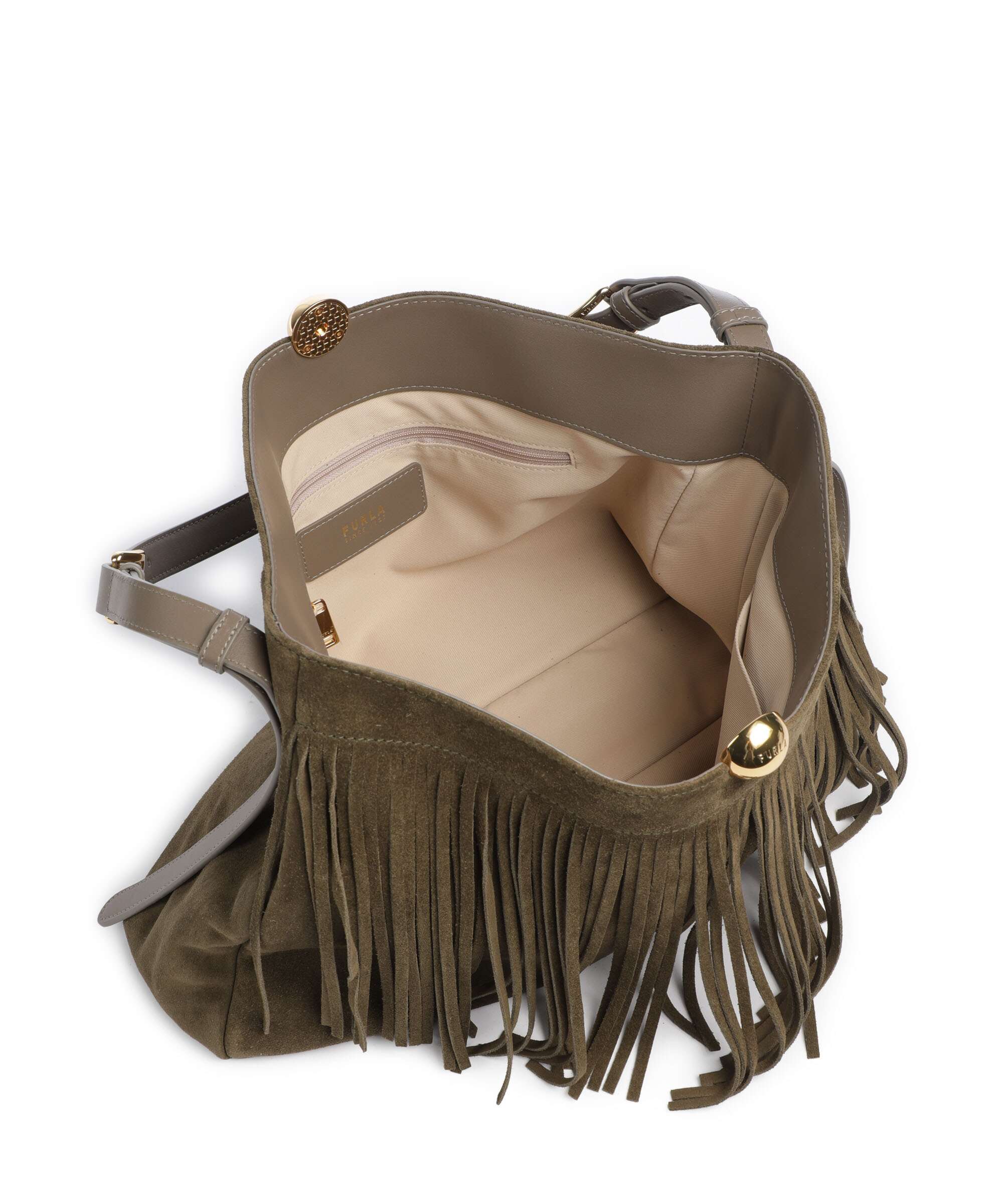 Furla Sfera Soft L Torebka worek toni muddy gray - Image 5