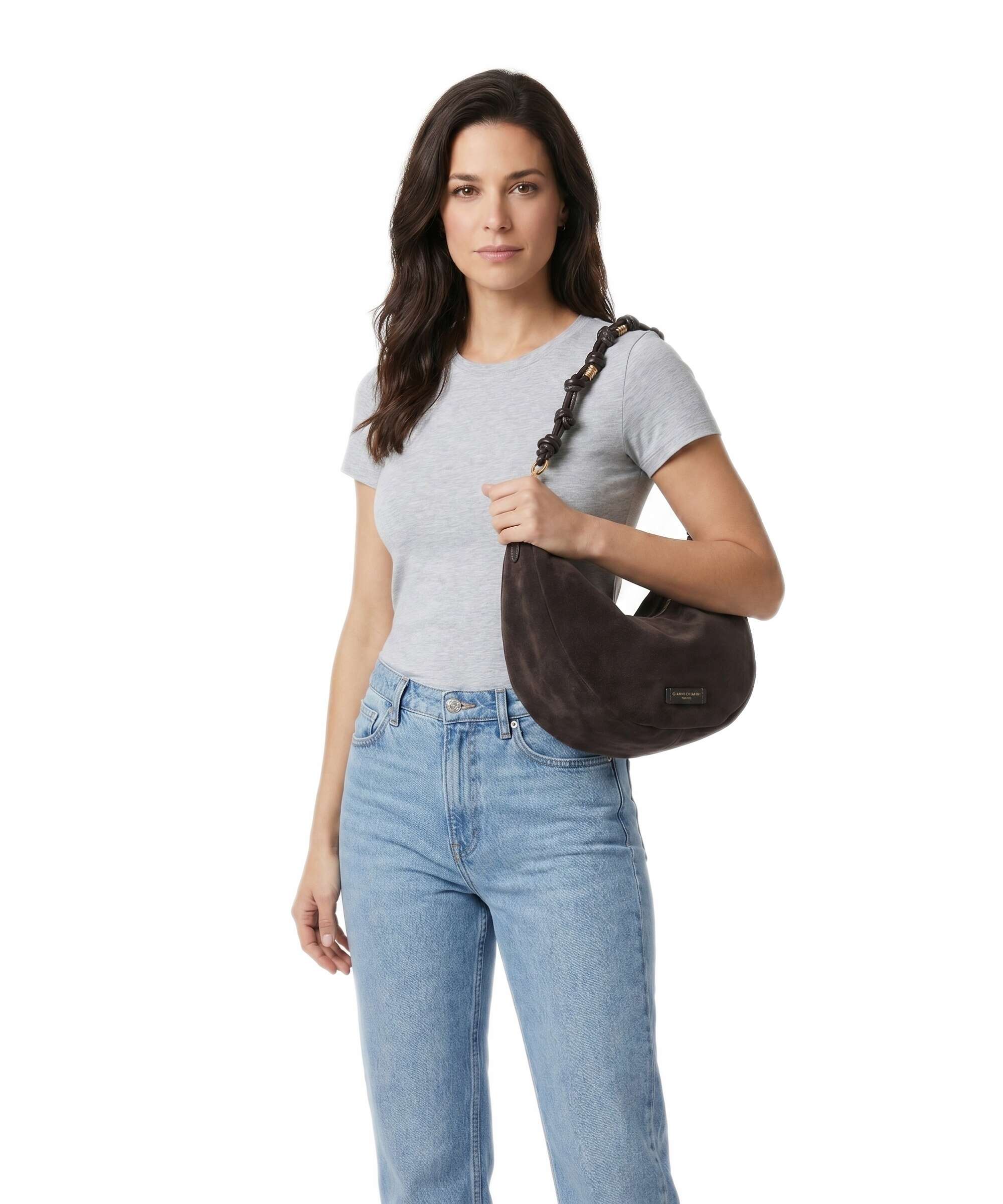 Gianni Chiarini Cleo Torebka worek moka - Image 3
