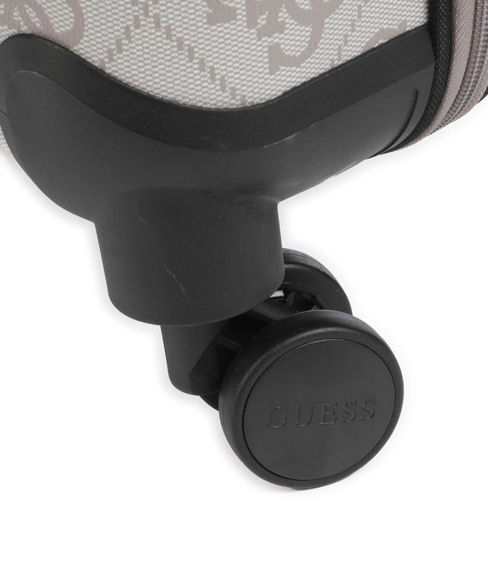 Guess Berta 4G Logo Walizka na 4 kołach dark taupe logo - Image 4