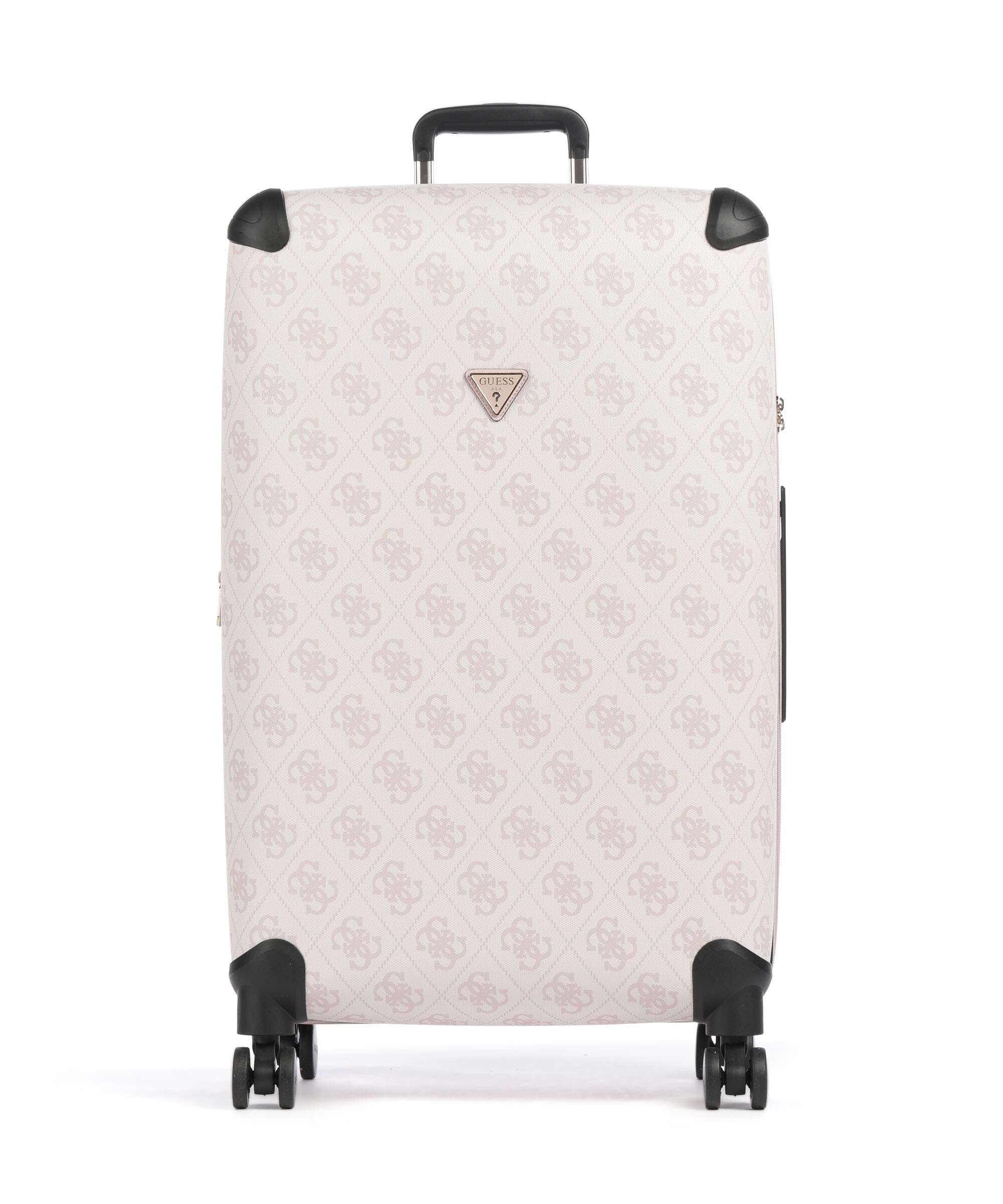 Guess Berta 4G Logo Walizka na 4 kołach rose water logo