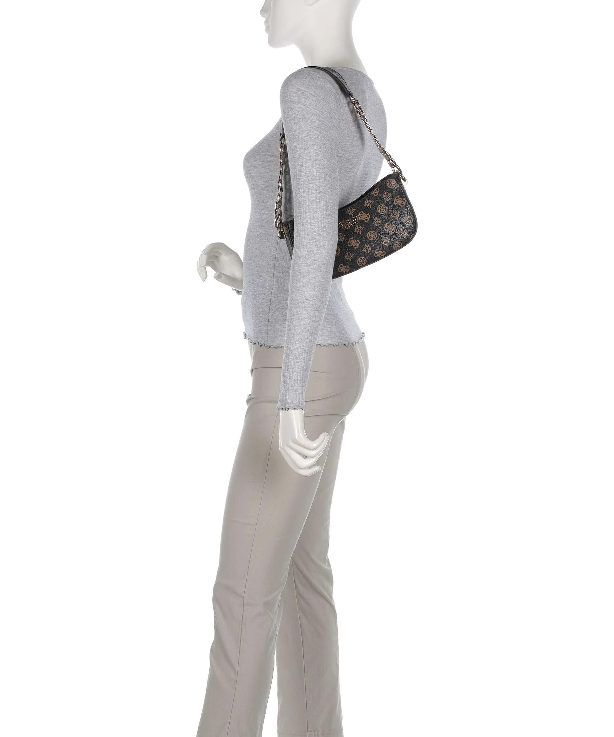 Guess Evelune Torba na ramię mocha logo - Image 3