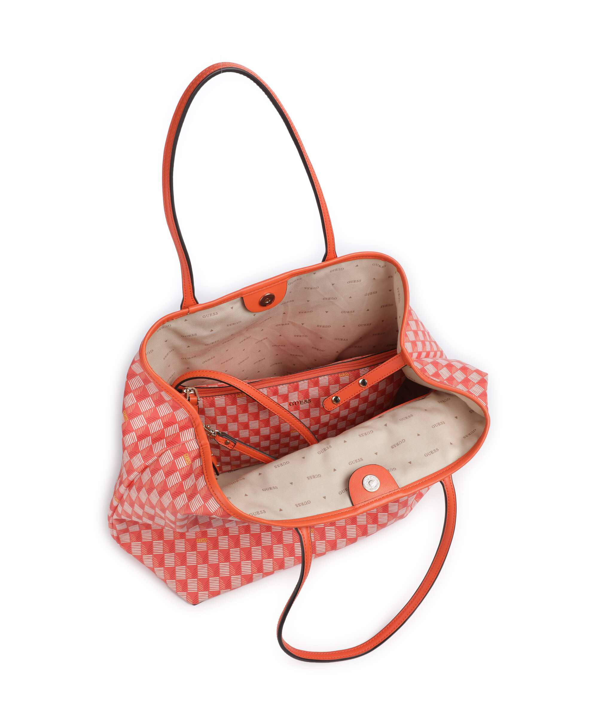 Guess G Wave Large Torba na zakupy orange logo - Image 6