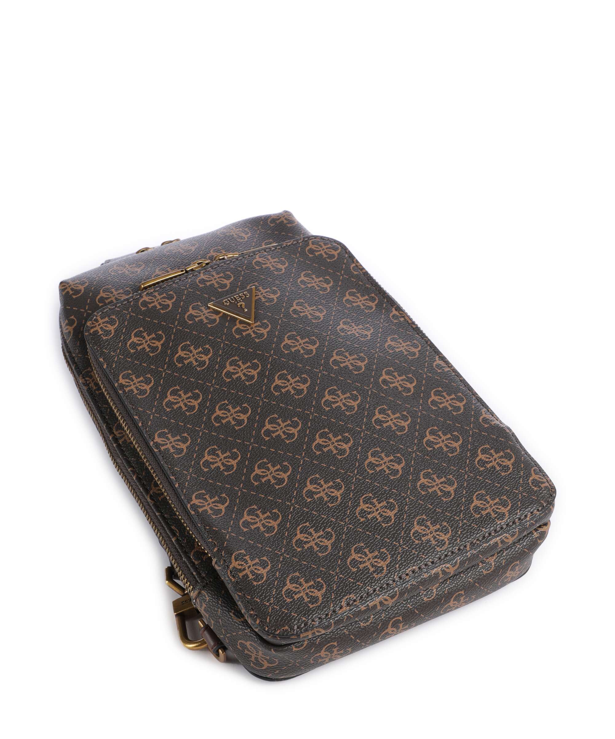 Guess Milano Plecak na jedno ramię brown/ochre/burgundy - Image 5