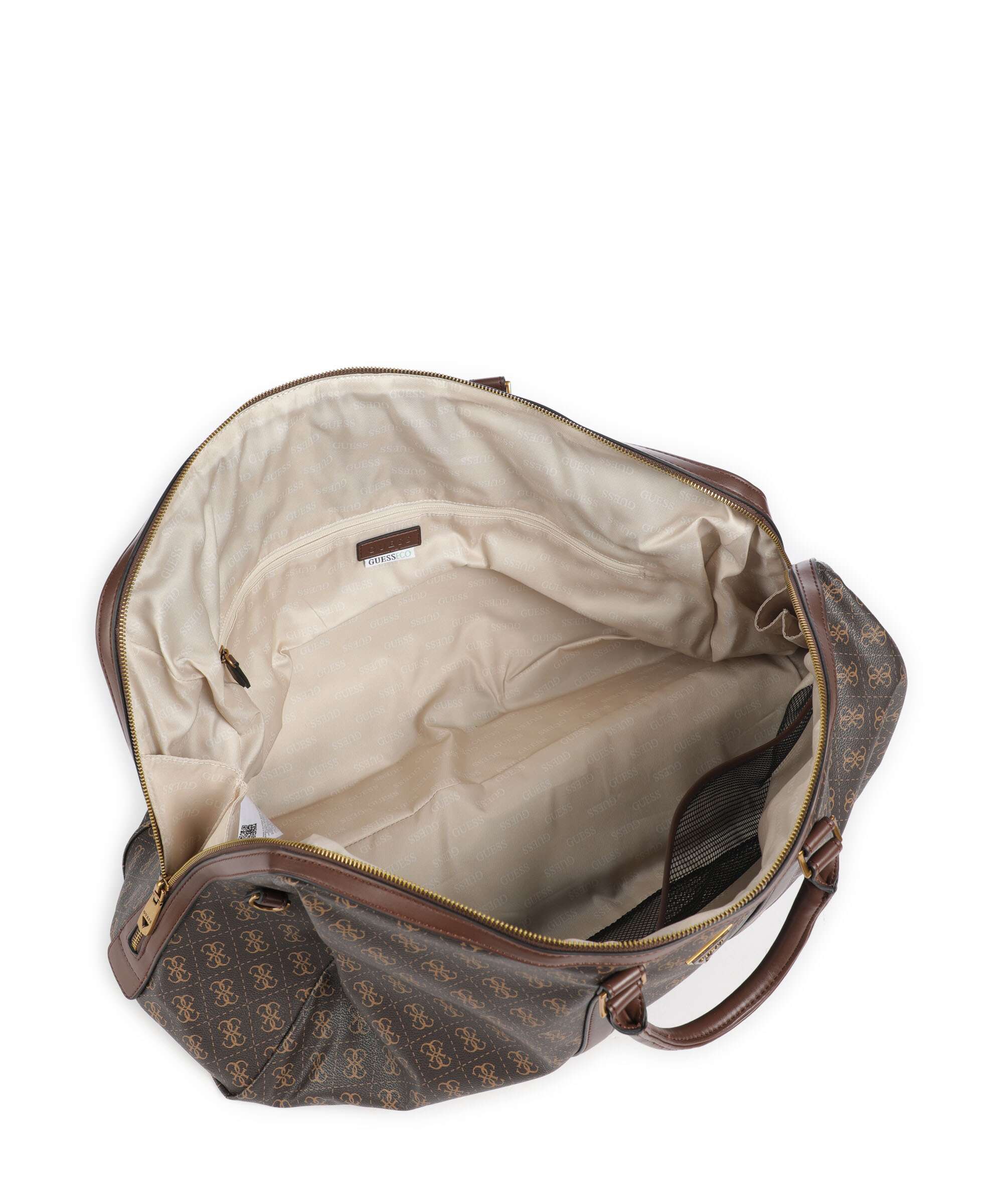 Guess Pisa Torba weekendowa brown/ochre/burgundy - Image 5