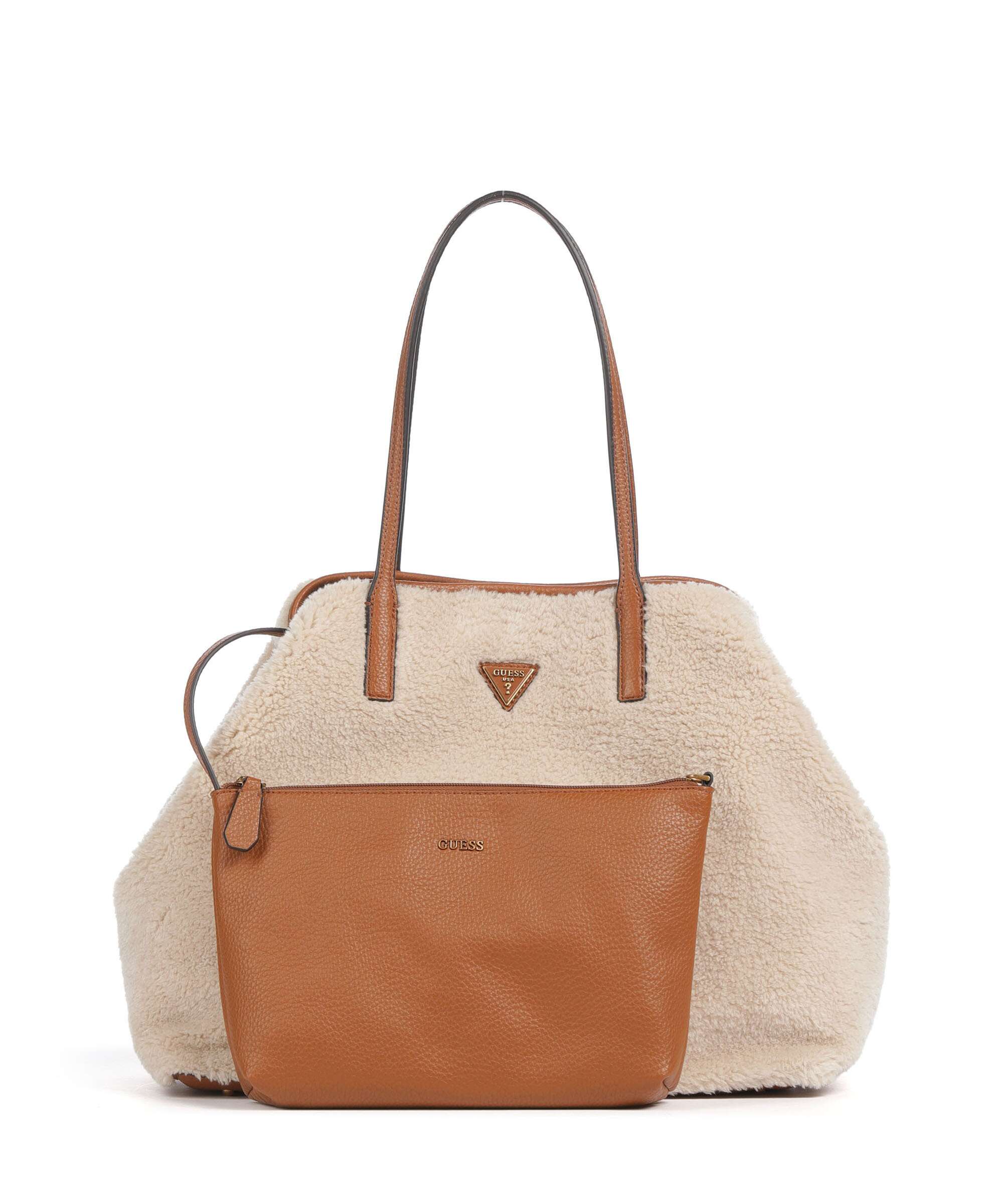 Guess Victtoria Large Torba na zakupy natural/cognac - Image 2