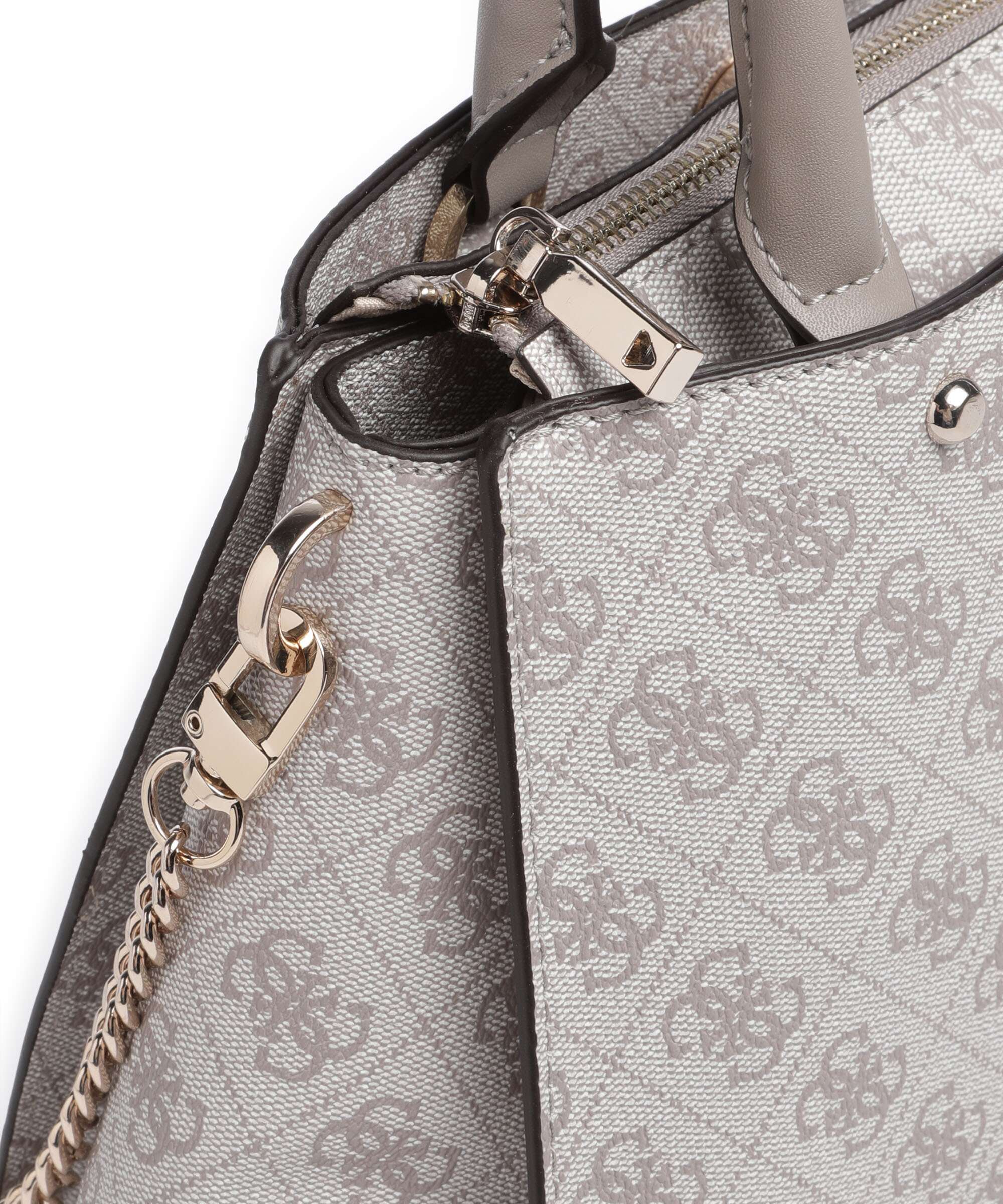Guess Zamira Torebka dark taupe logo - Image 4