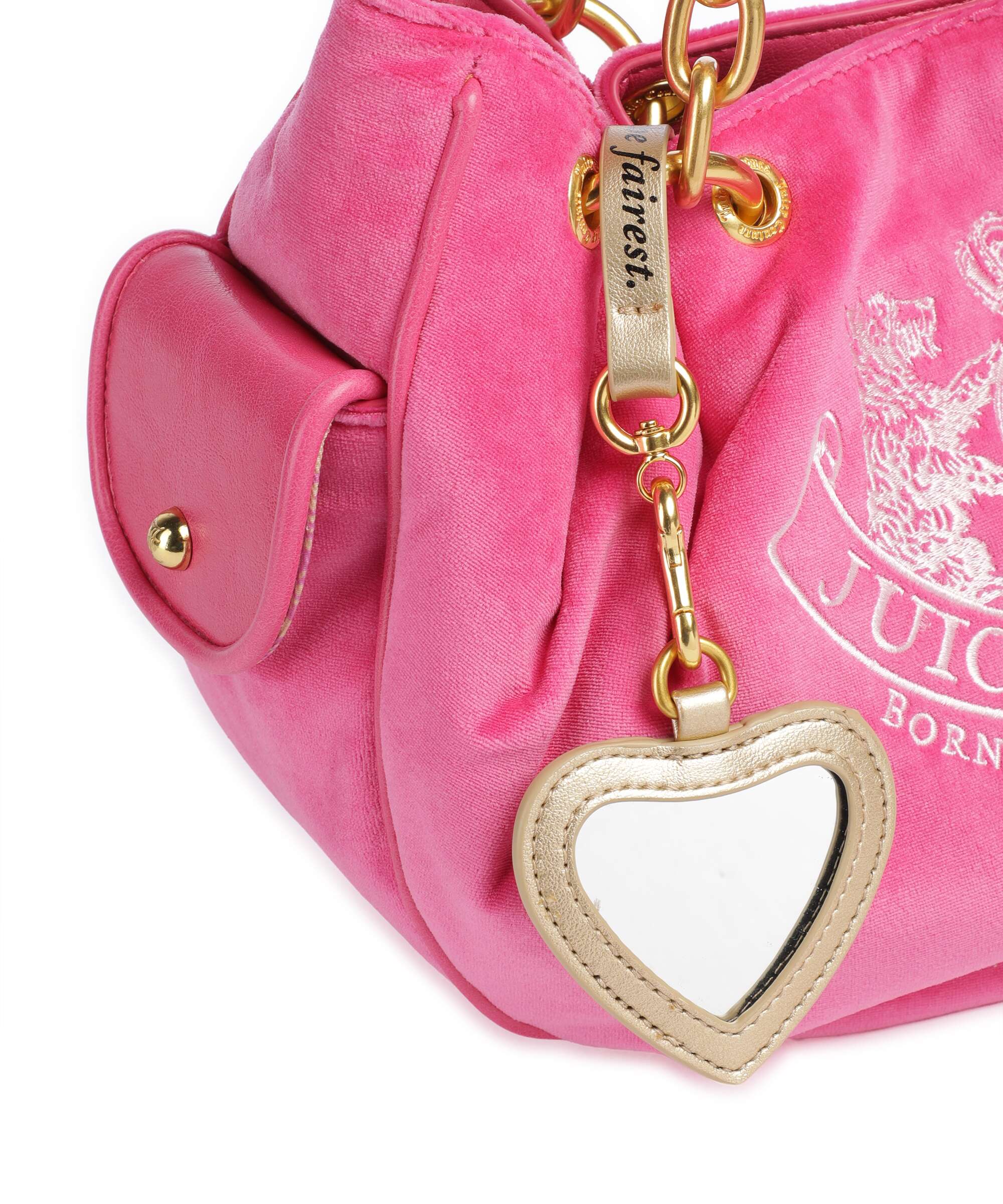 Juicy Couture Daydreamer Classic Crest M Torebka worek pink yarrow - Image 6