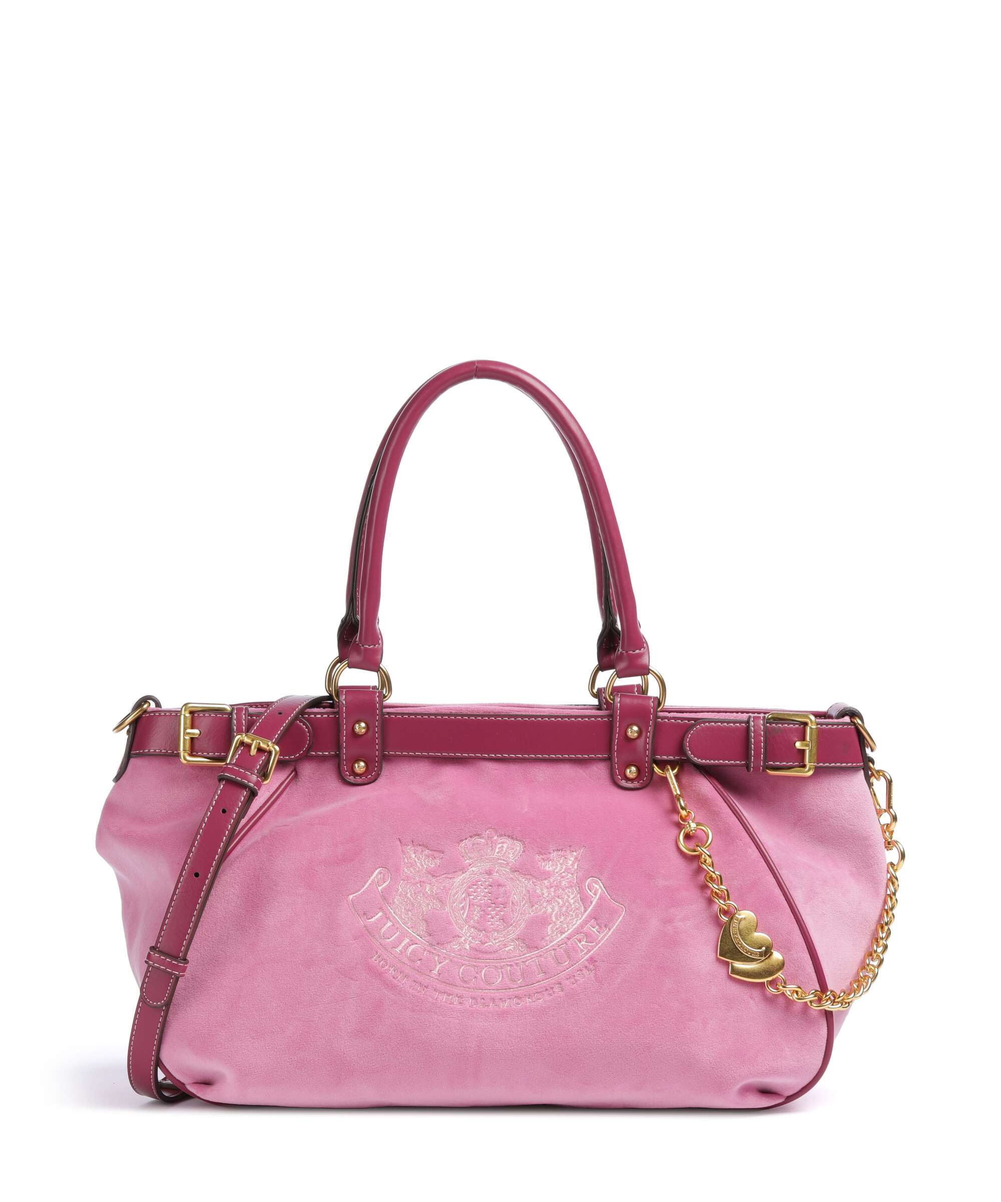 Juicy Couture Twig Narrative Velvet L Torba na zakupy super pink