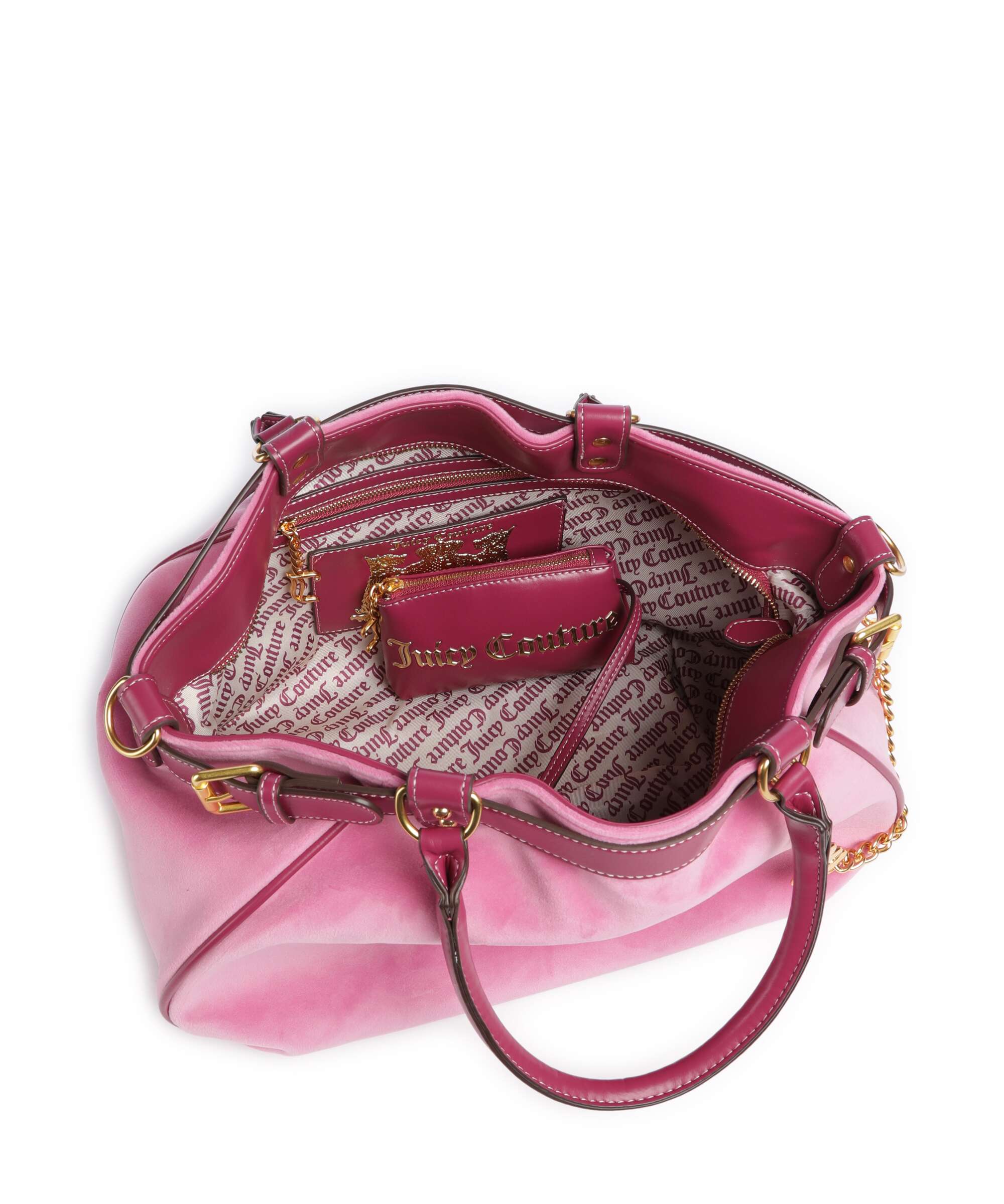 Juicy Couture Twig Narrative Velvet L Torba na zakupy super pink - Image 6