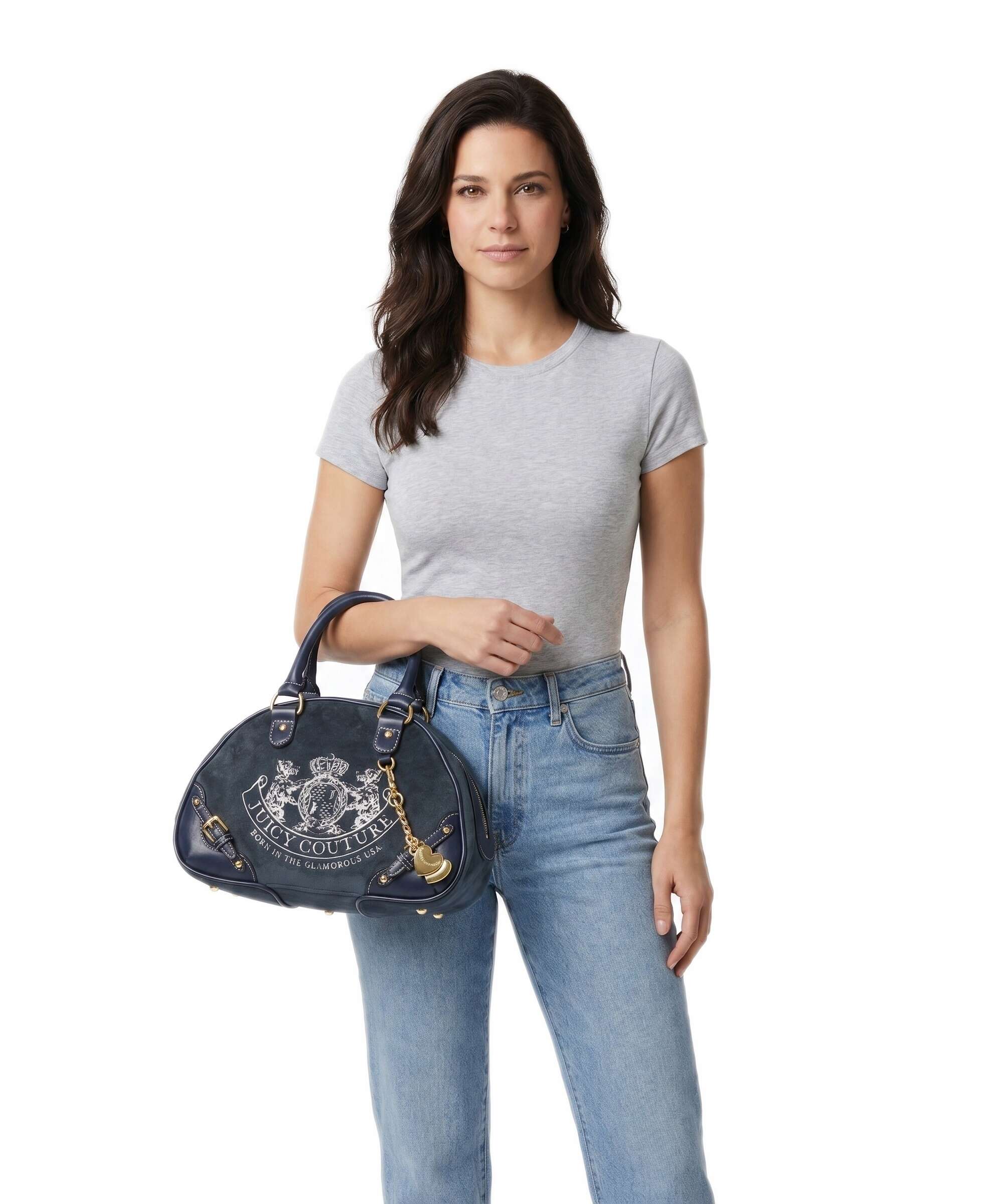 Juicy Couture Twig Narrative Velvet Torebka blue depths - Image 4
