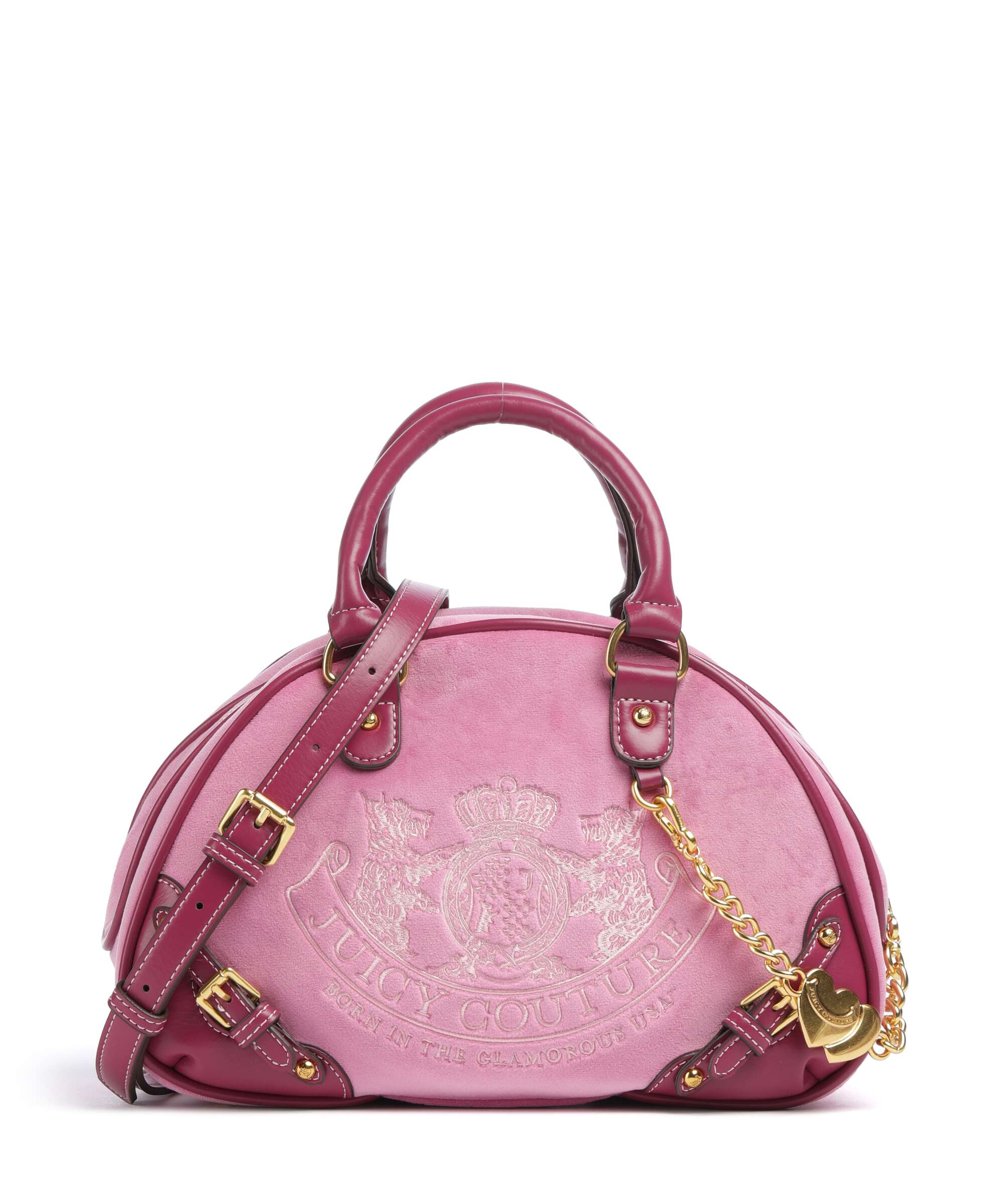Juicy Couture Twig Narrative Velvet Torebka super pink