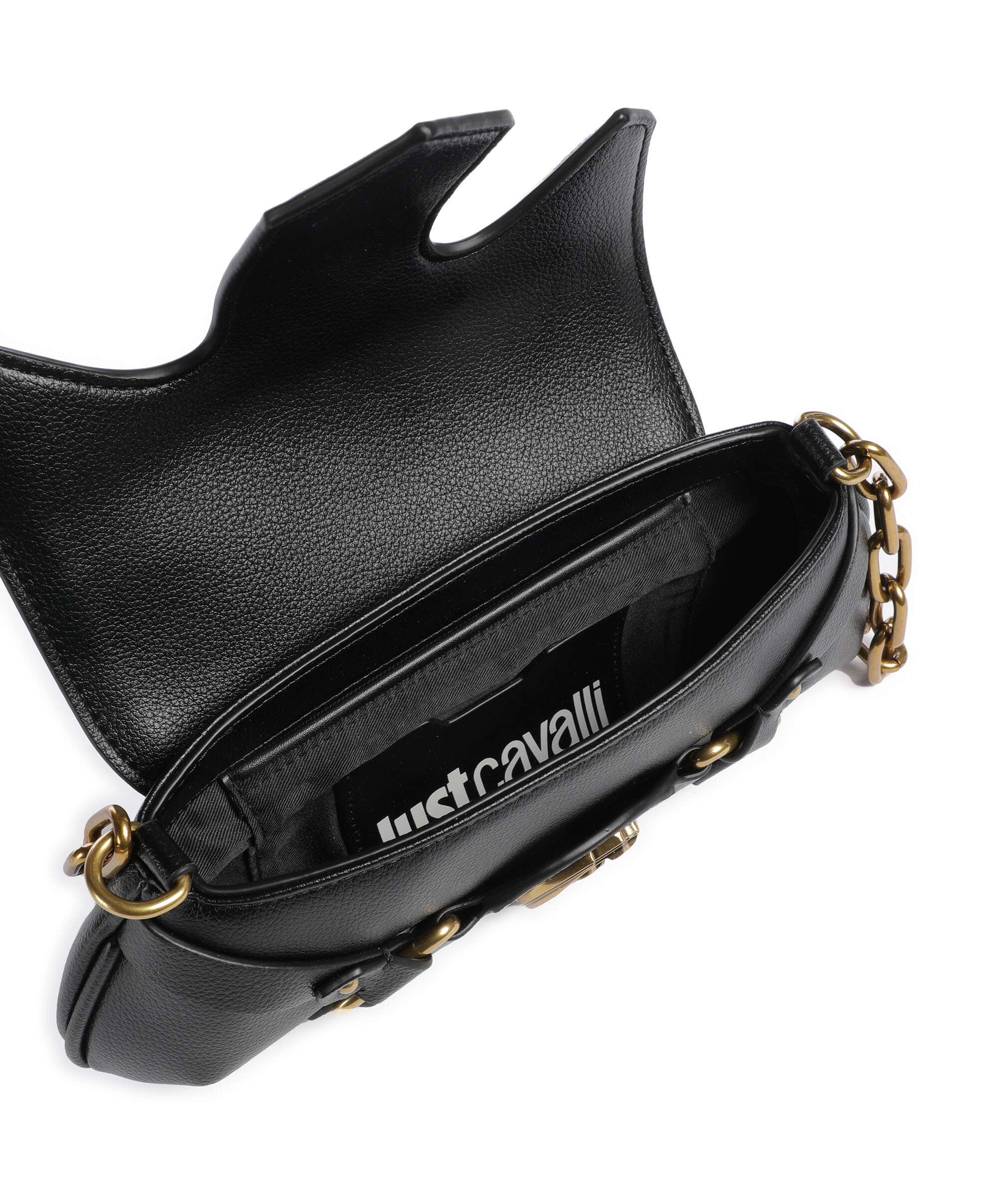 Just Cavalli Crossed Laces Torba na ramię black - Image 7