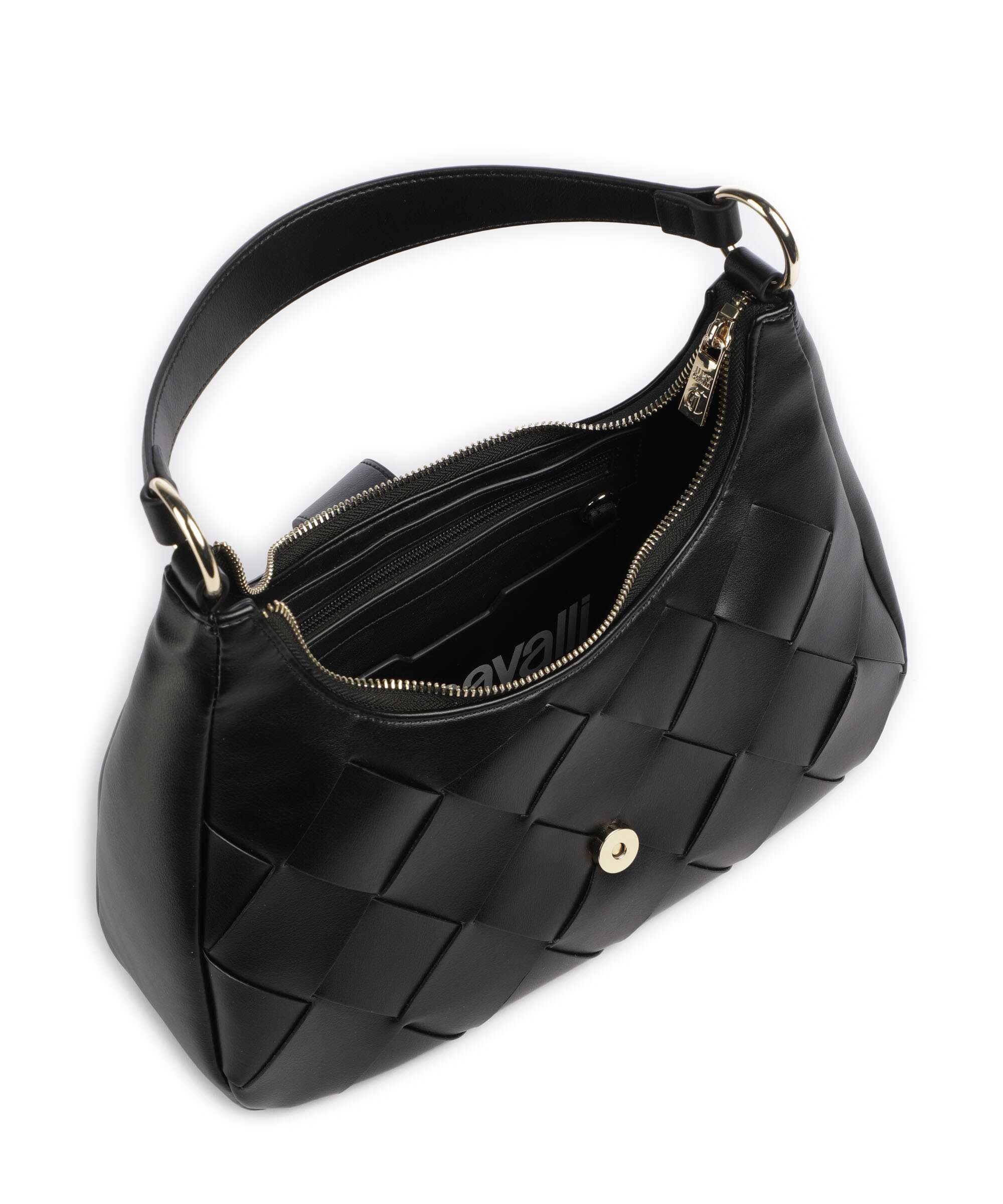 Just Cavalli Iconic Snakes Braided Torba na ramię black - Image 5