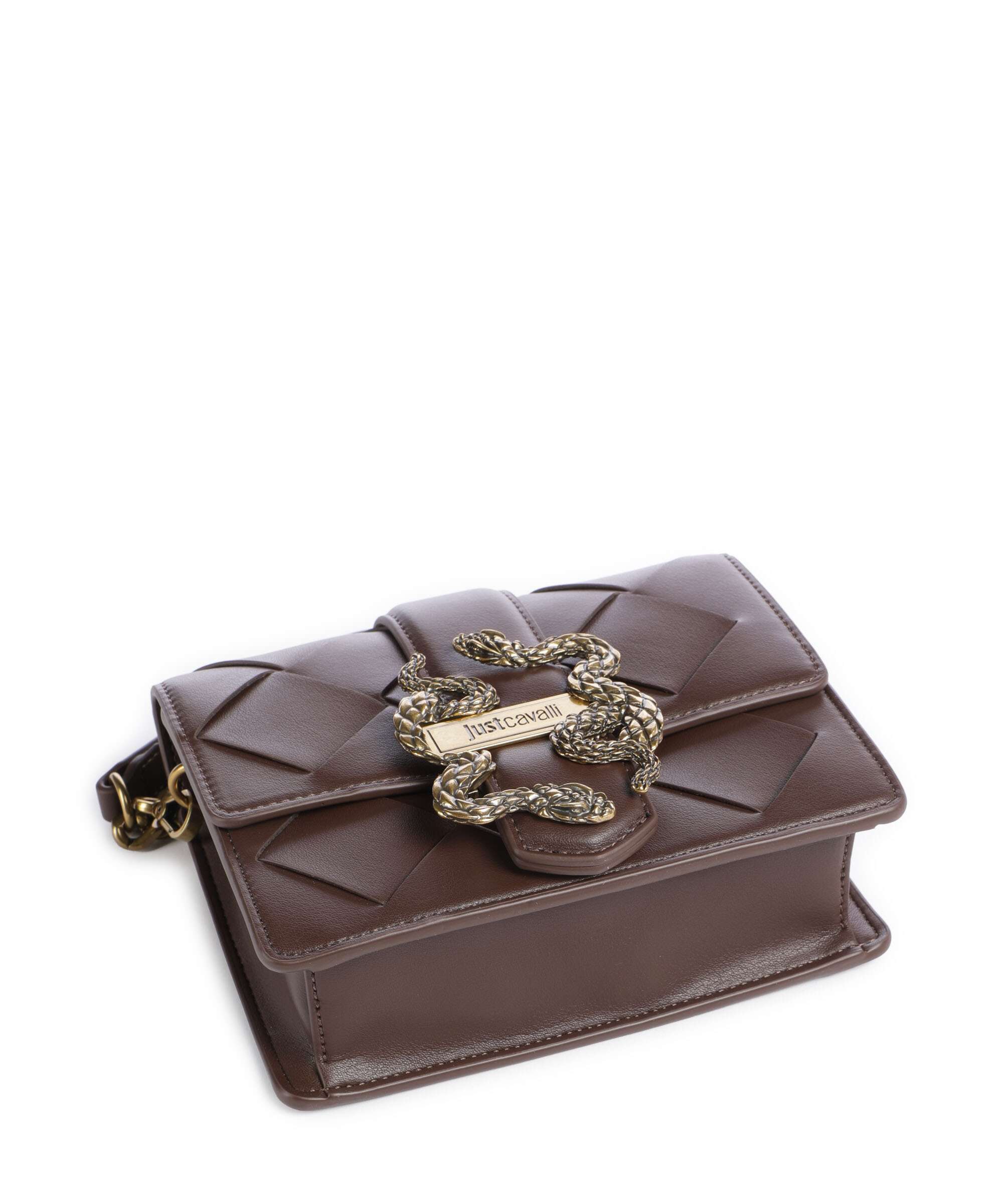 Just Cavalli Iconic Snakes Braided Torba przez ramię black coffee - Image 5