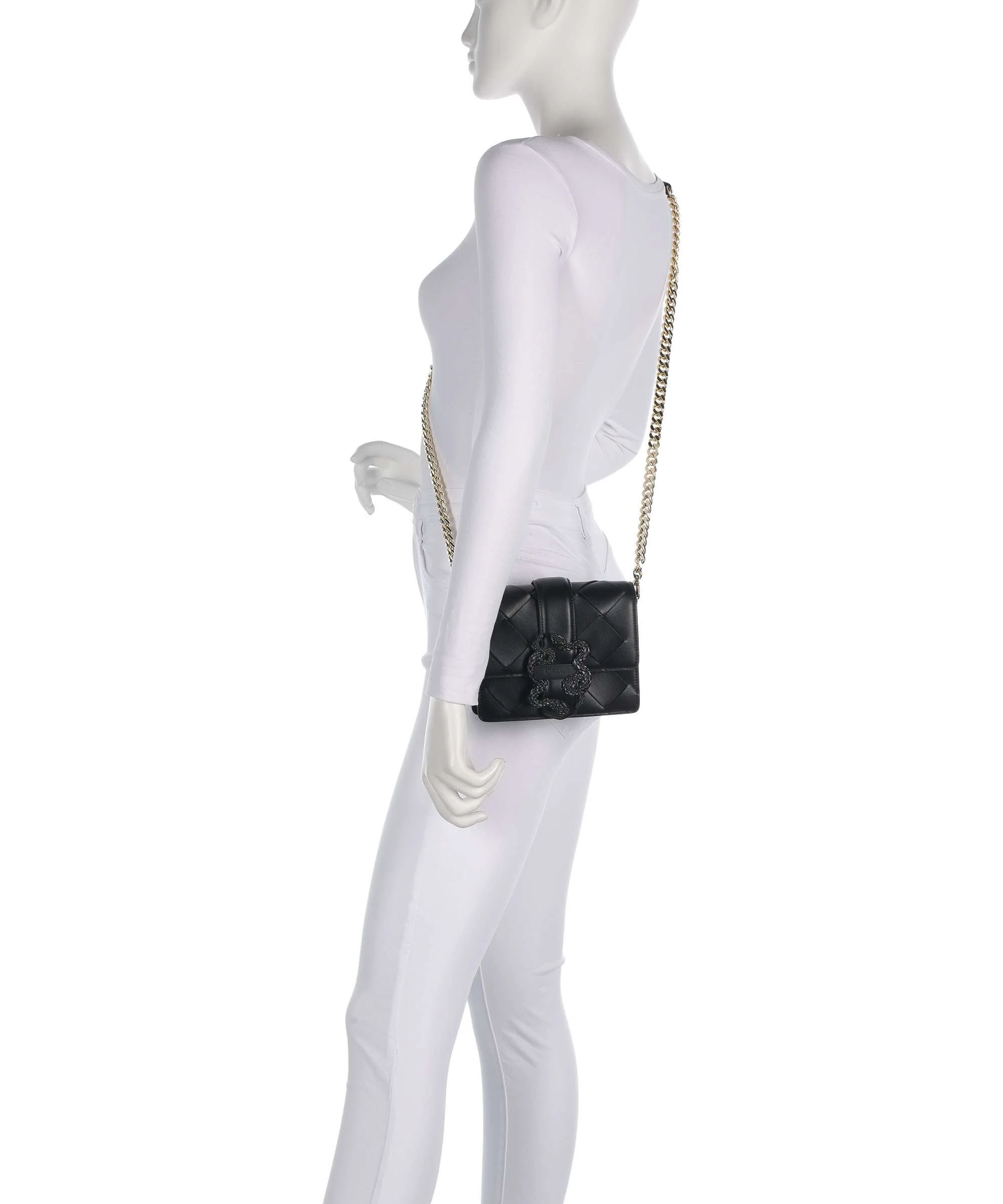 Just Cavalli Iconic Snakes Braided Torba przez ramię black - Image 3