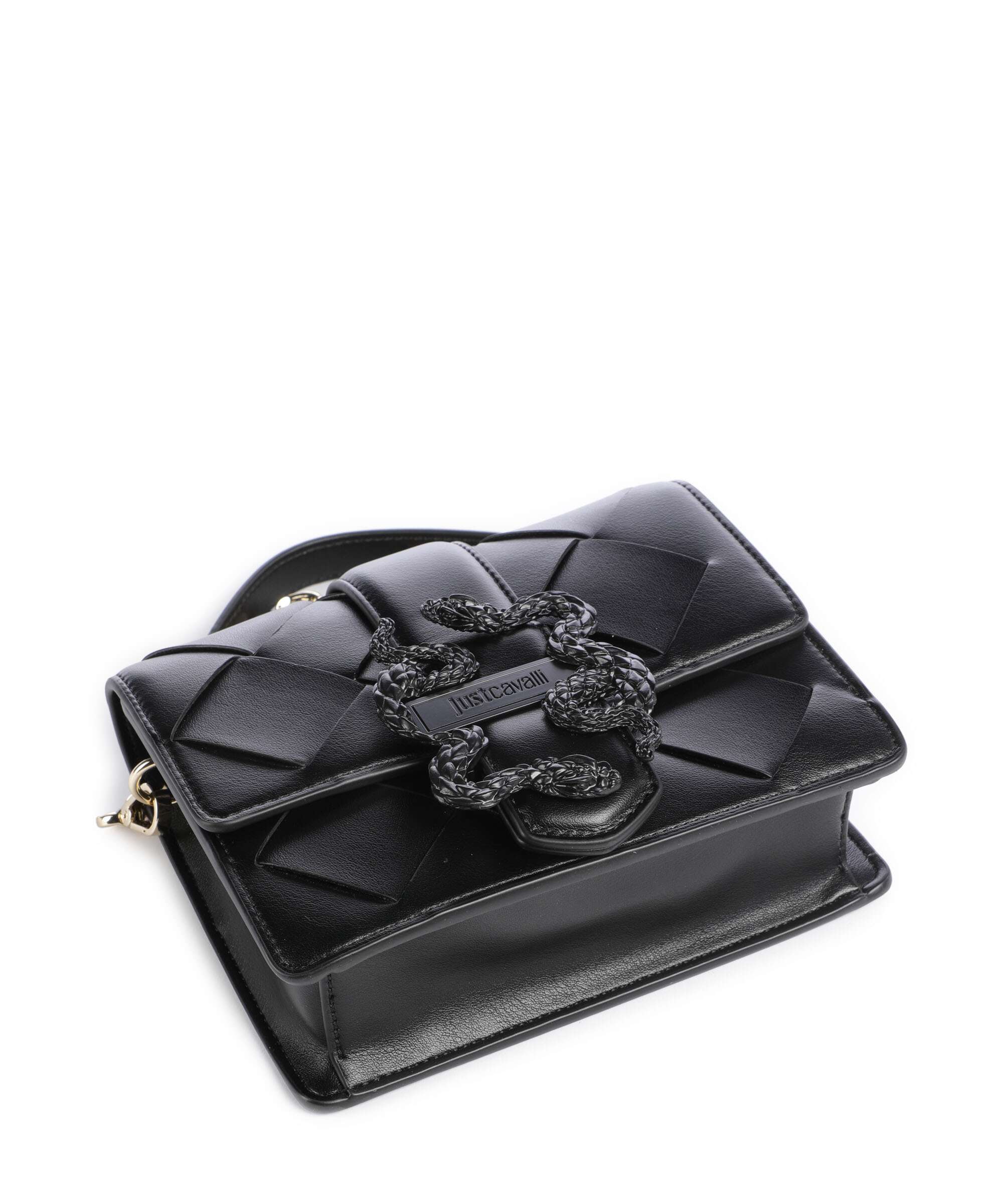 Just Cavalli Iconic Snakes Braided Torba przez ramię black - Image 5