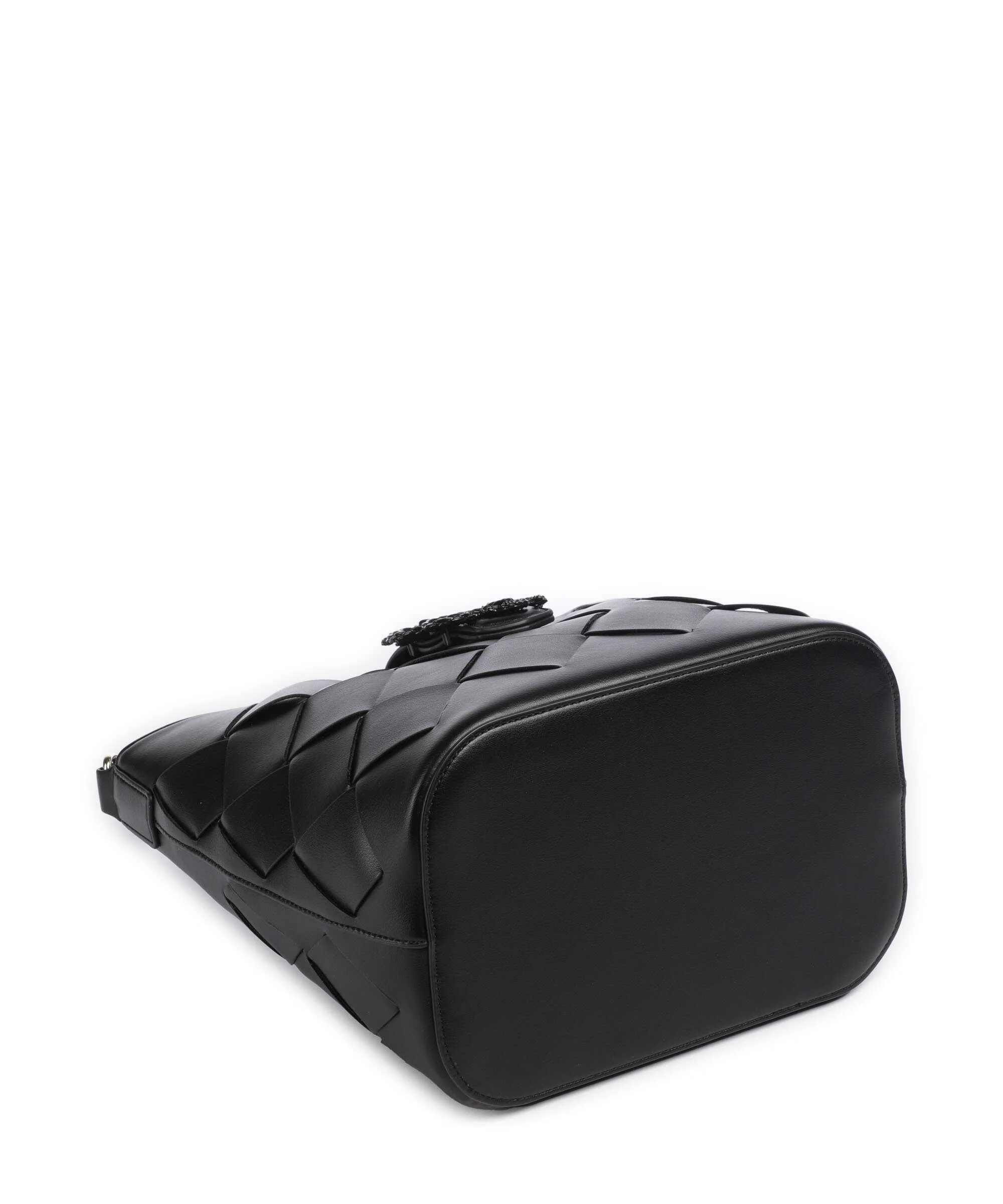 Just Cavalli Iconic Snakes Braided Torebka worek black - Image 4