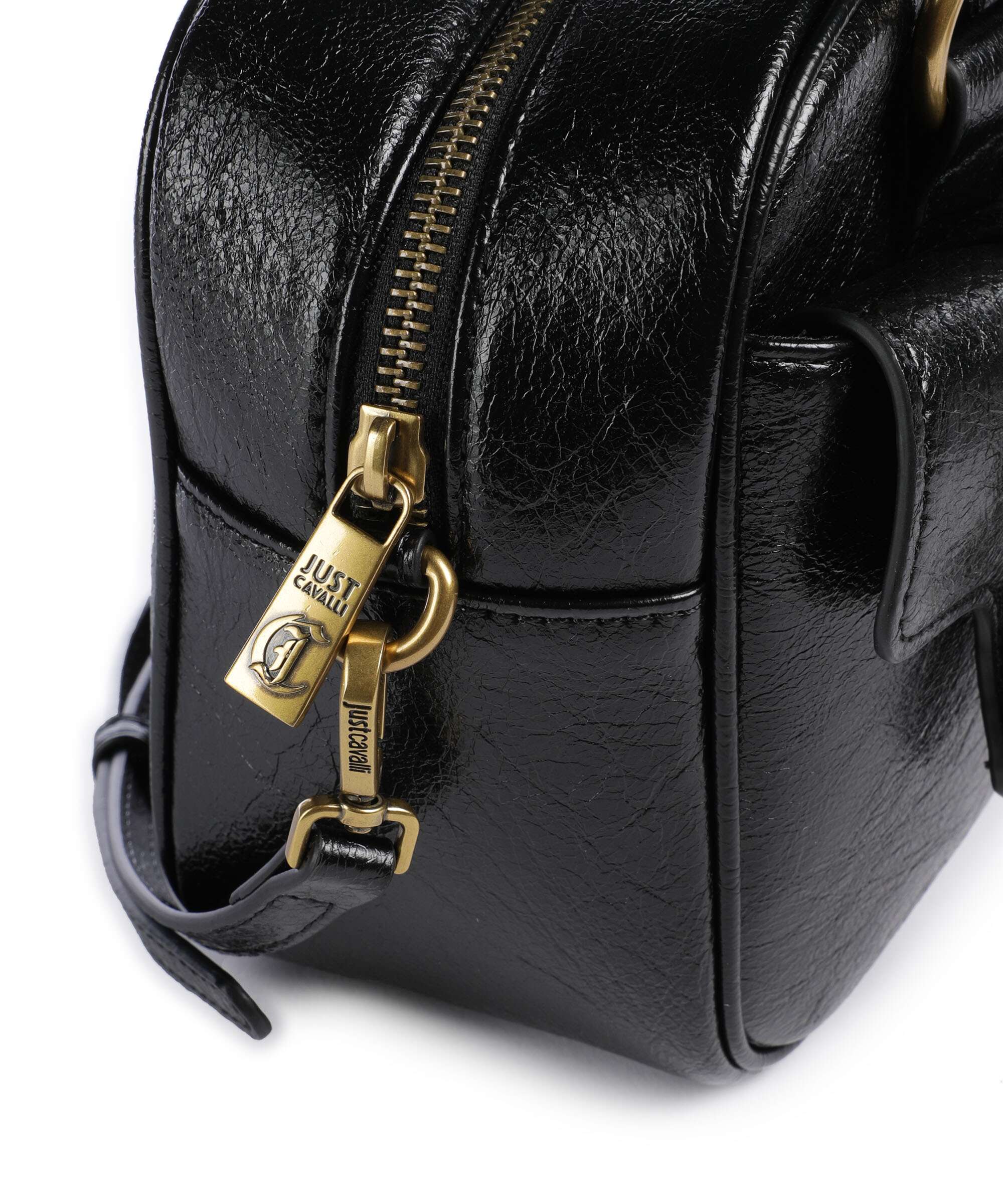 Just Cavalli Iconic Snakes Pockets Torebka black - Image 4