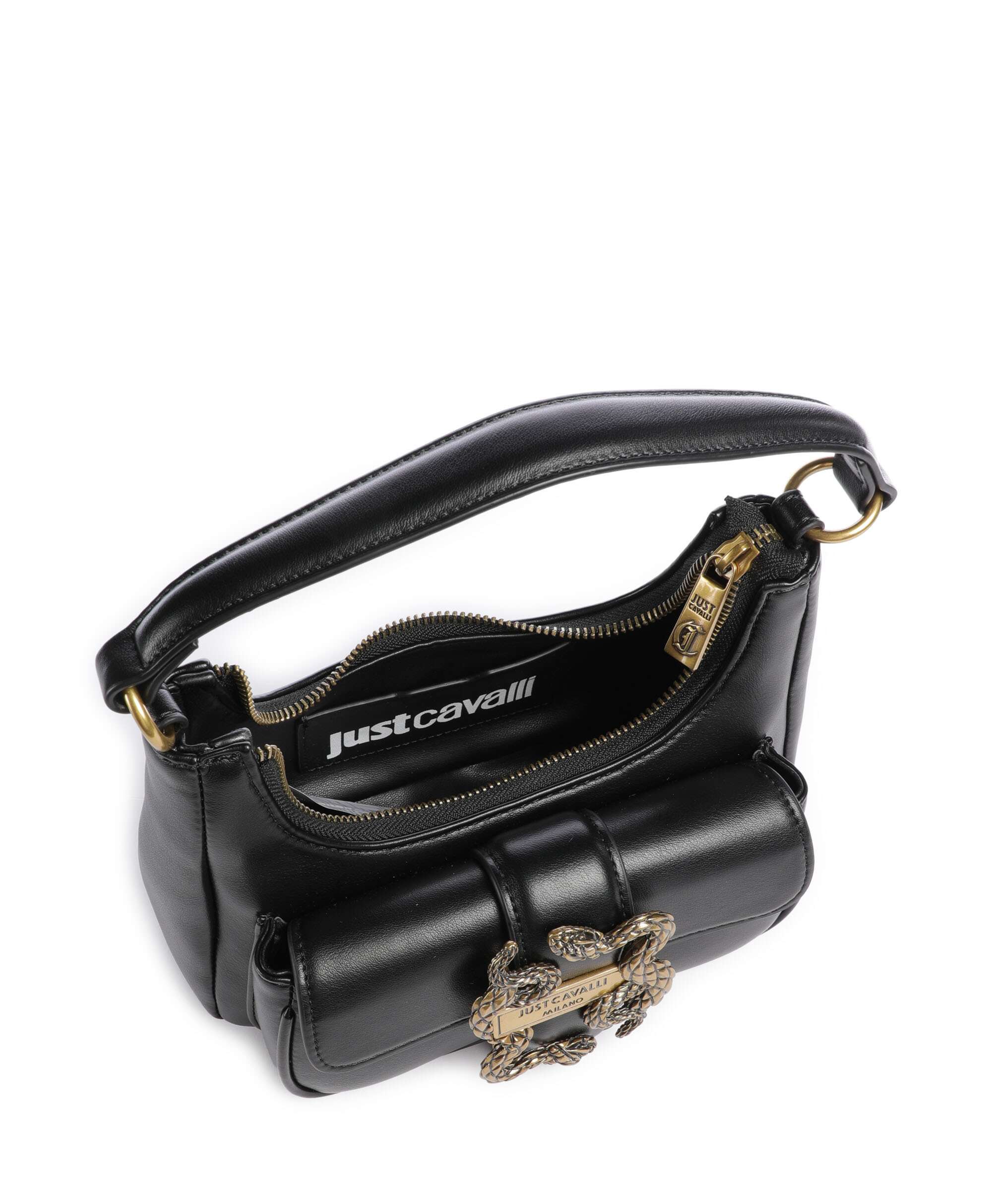 Just Cavalli Iconic Snakes Torba na ramię black - Image 7