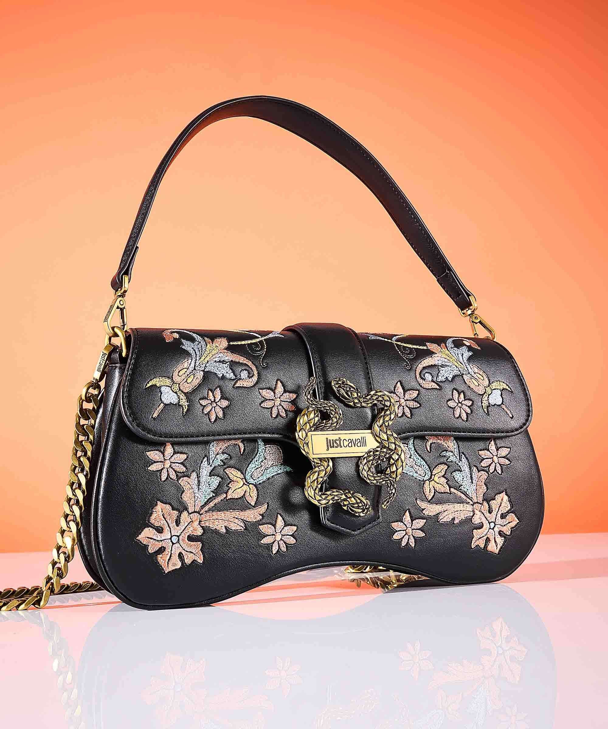 Just Cavalli Iconic Snakes Torba na ramię black - Image 2