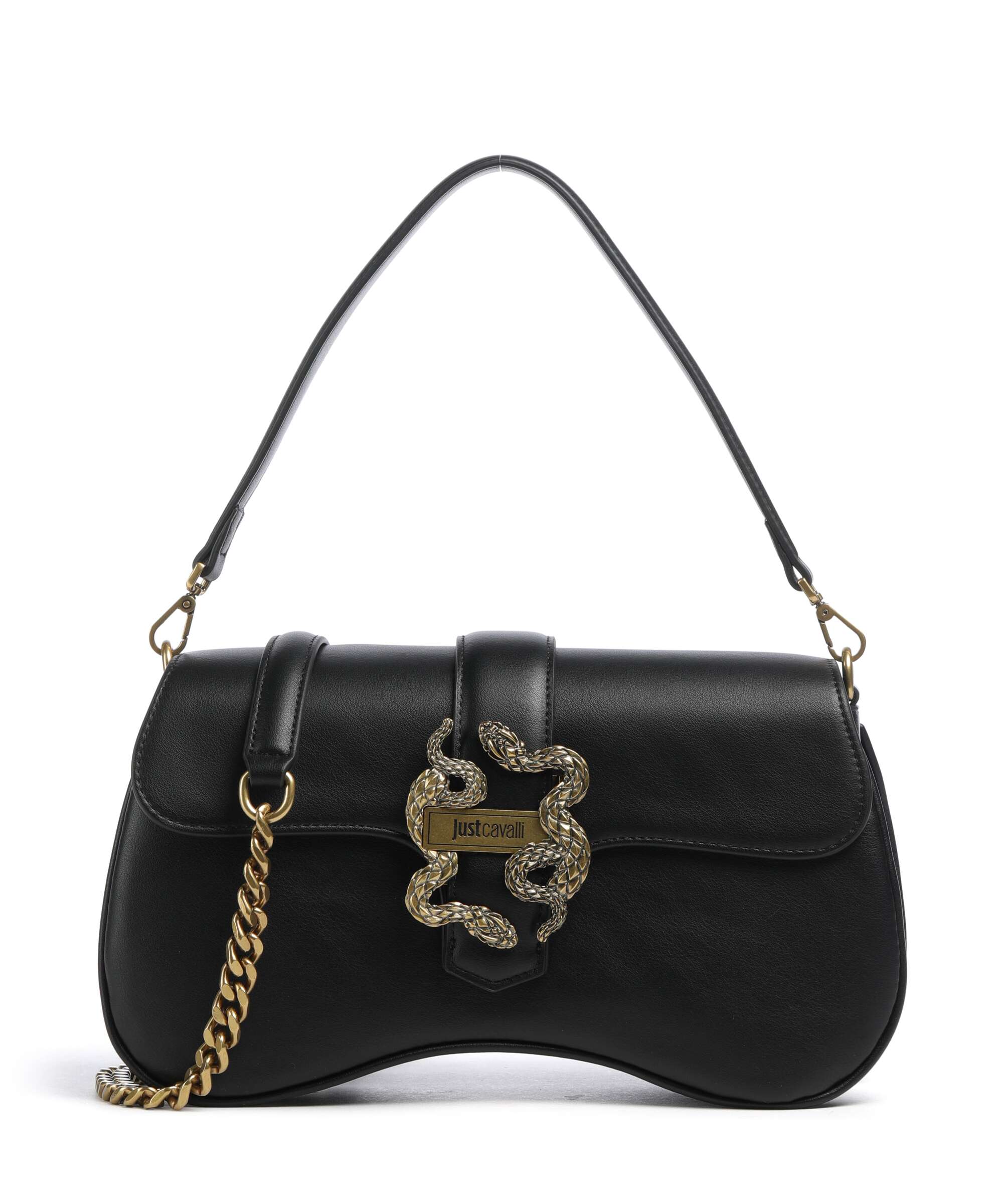 Just Cavalli Iconic Snakes Torba na ramię black
