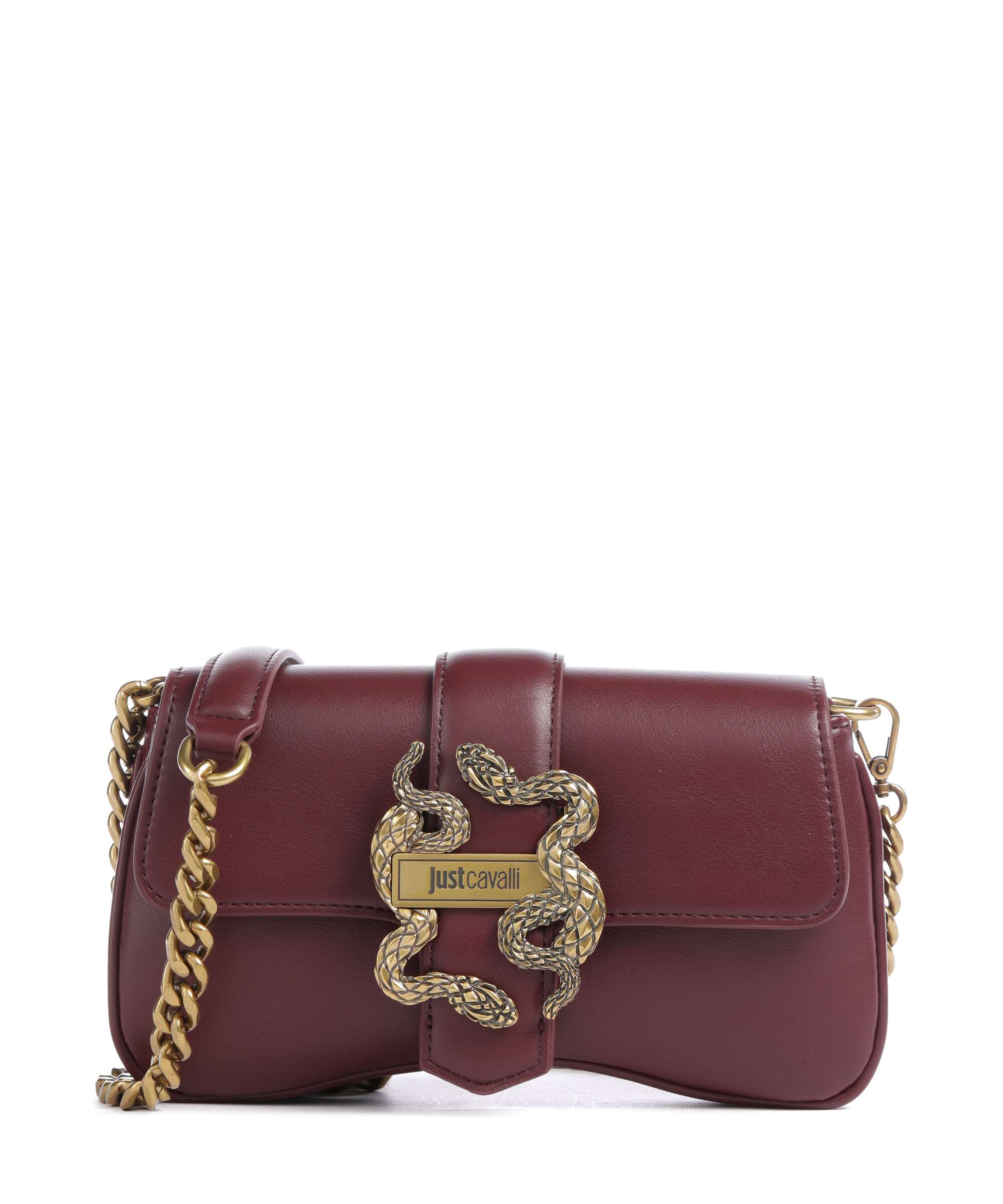 Just Cavalli Iconic Snakes Torba przez ramię cordovan